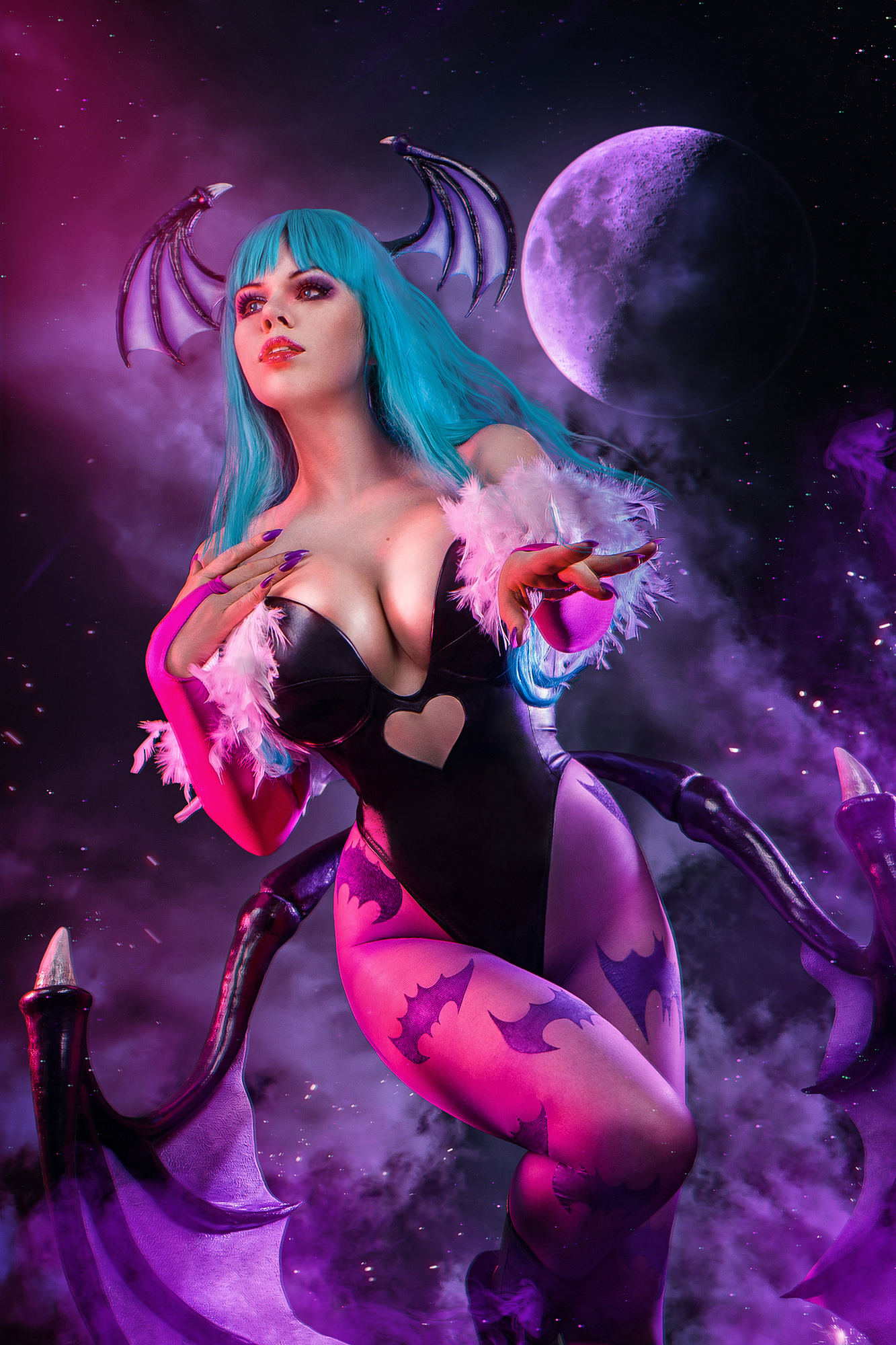 Darkstalkers-Mоrrigan Aensland - Моё, Darkstalkers, Morrigan Aensland, Морриган, Русский косплей, Косплей, Длиннопост