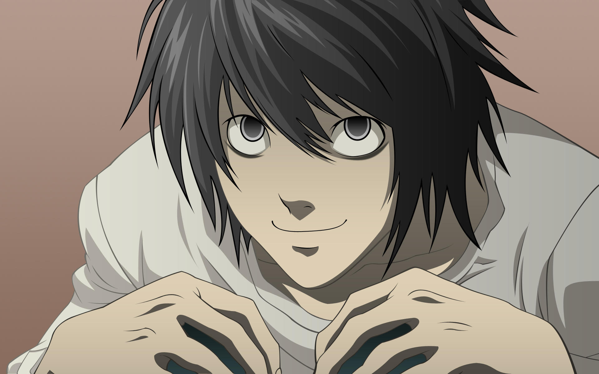 _Death Note_L_ - Аниме, Anime Art, Death Note, Арт, Длиннопост, L Lawliet, Подборка