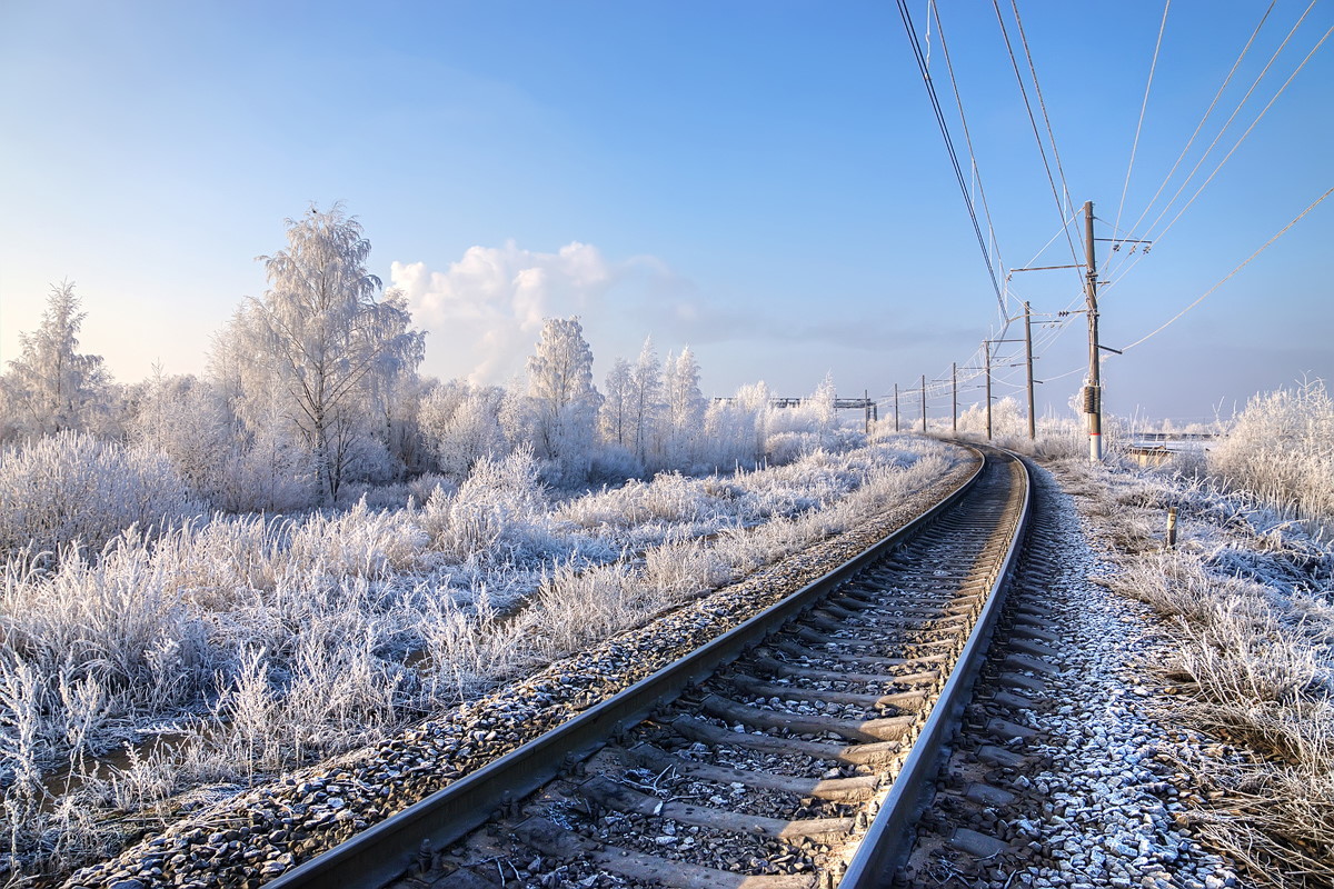 RZD Photos - Railway, Winter, The photo, Longpost, A train, Russian Railways