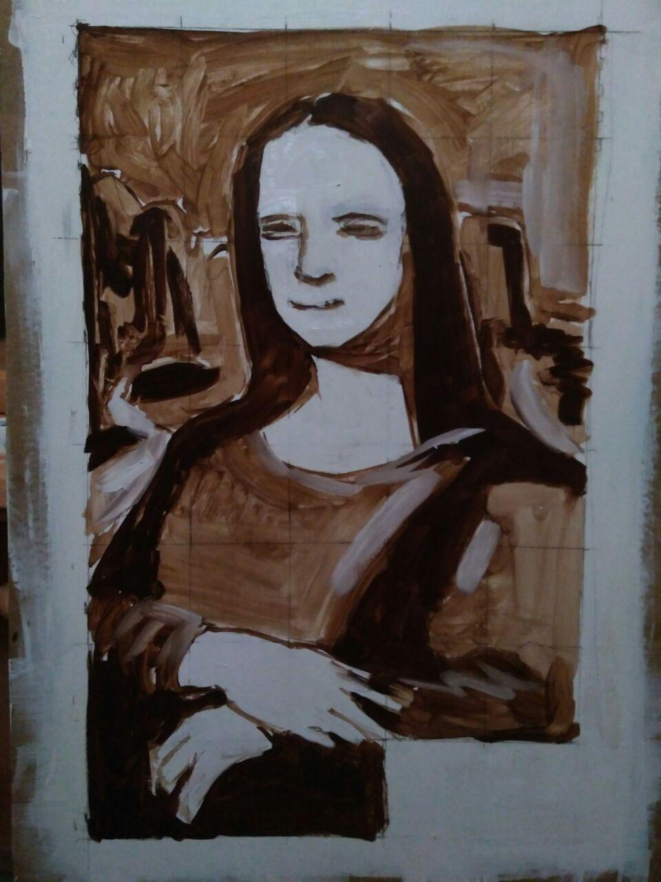 Mona Lisa - Моё, Арт, Художник, Длиннопост