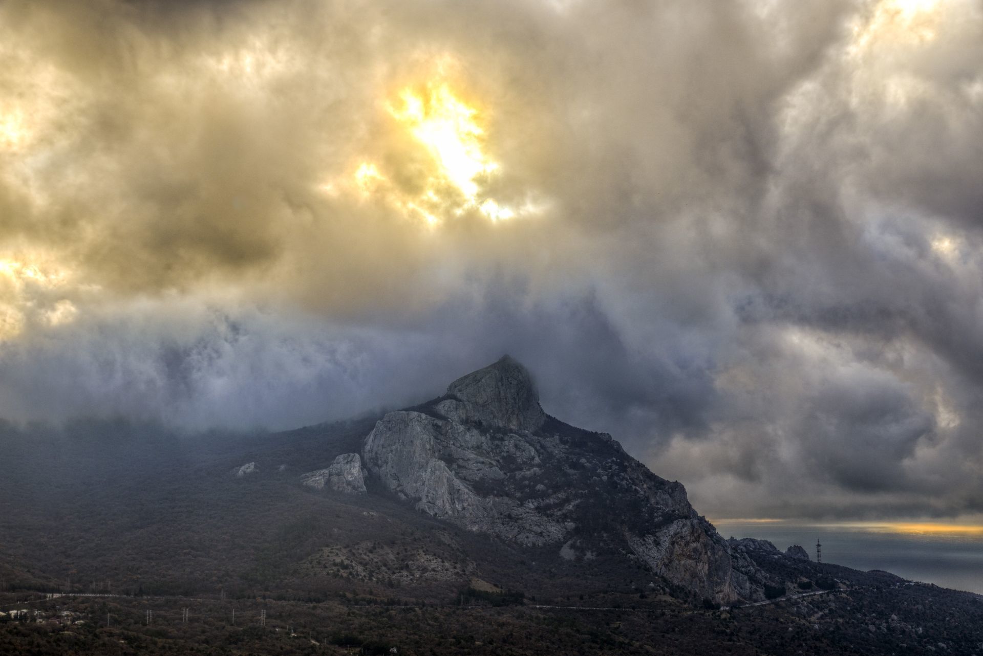 The clouds - My, The photo, Nikon D610, Sky, The mountains