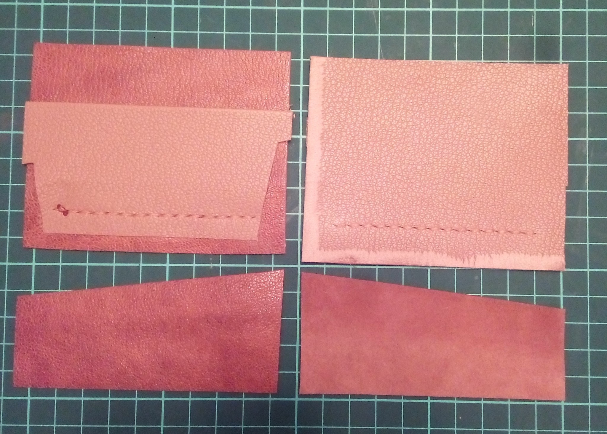 Kind of like a card(d)holder. - My, Leather craft, Handmade, Longpost