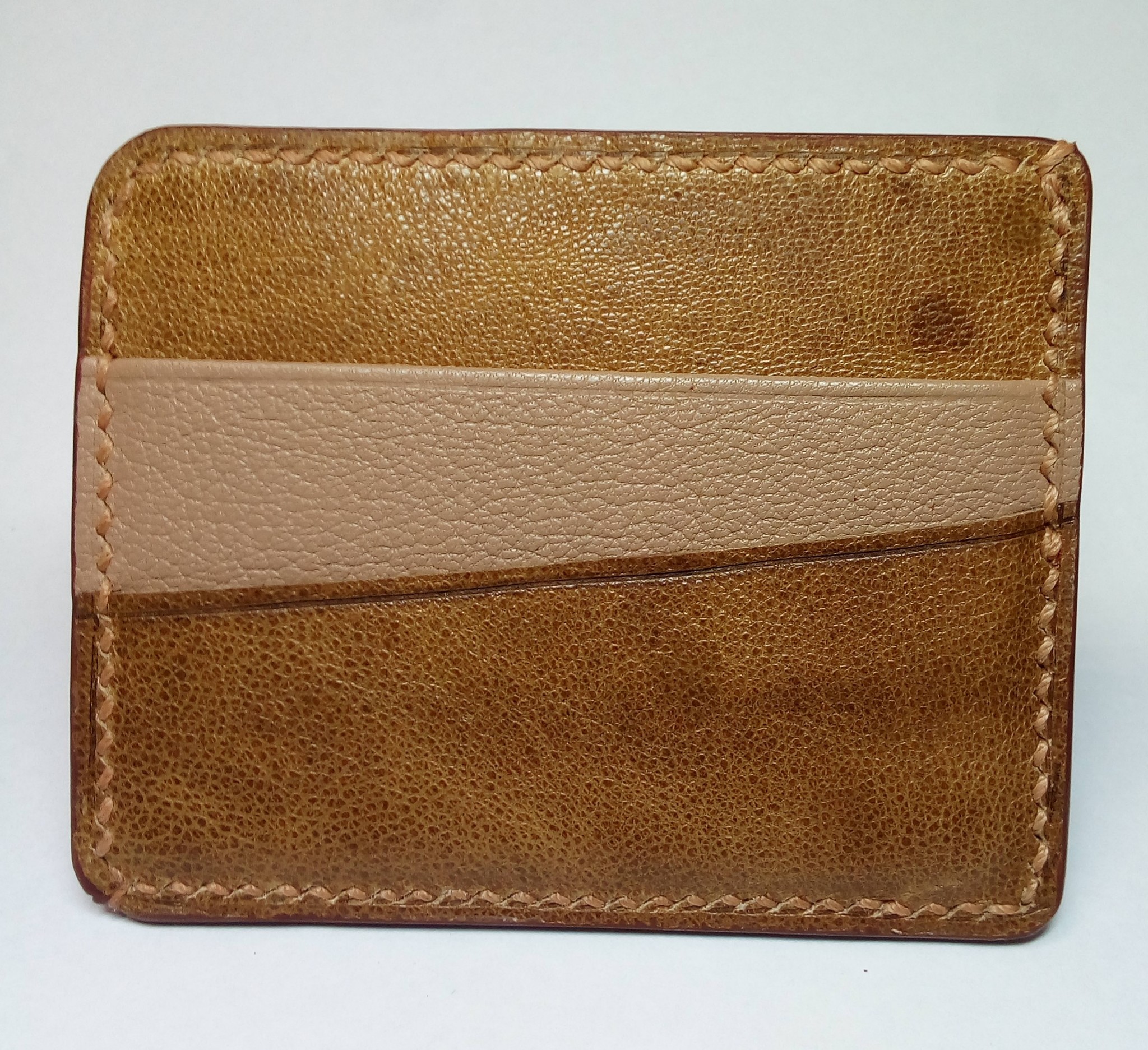 Kind of like a card(d)holder. - My, Leather craft, Handmade, Longpost