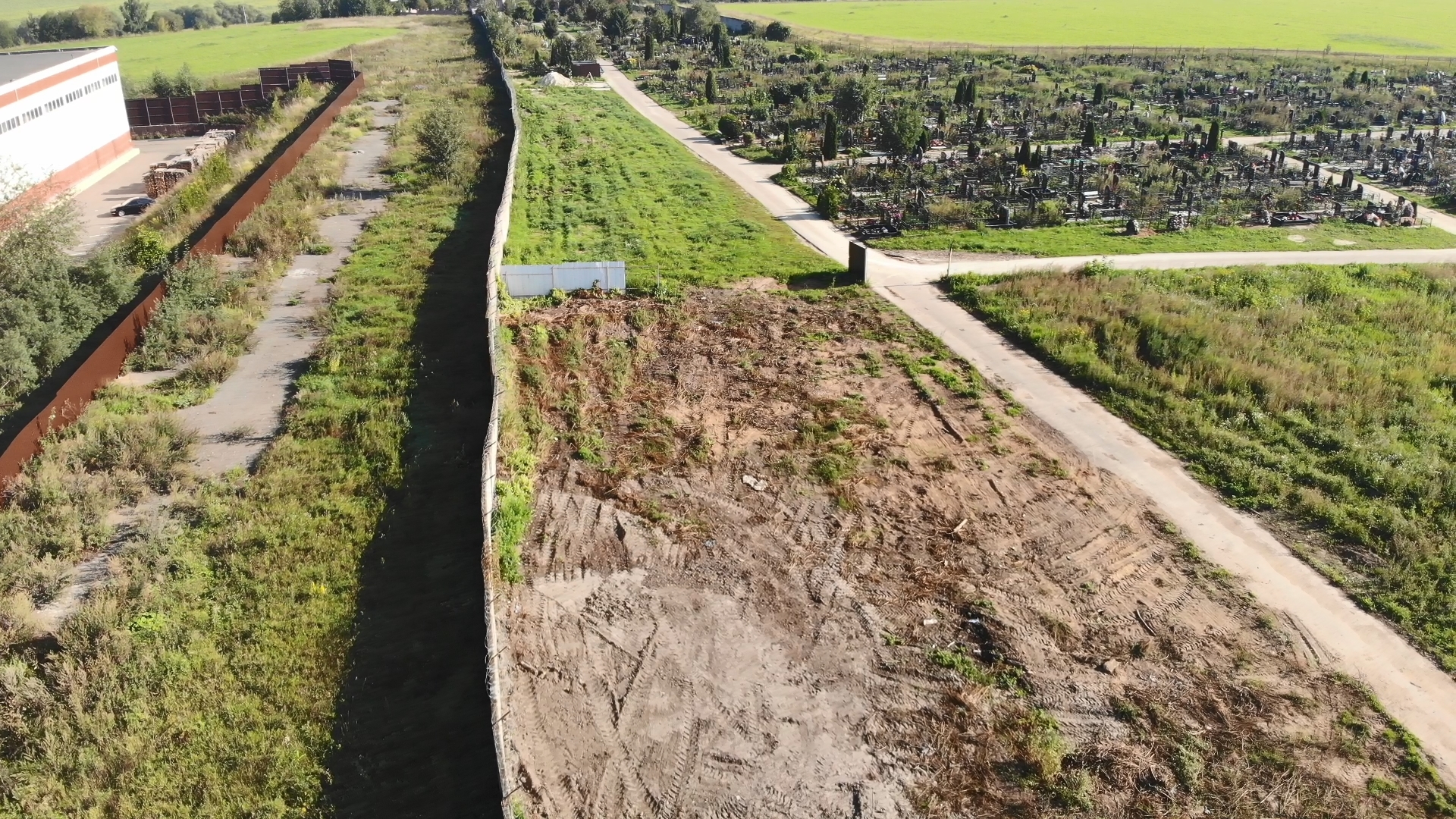 Fence - My, Drone, Cemetery, The photo, Quadcopter