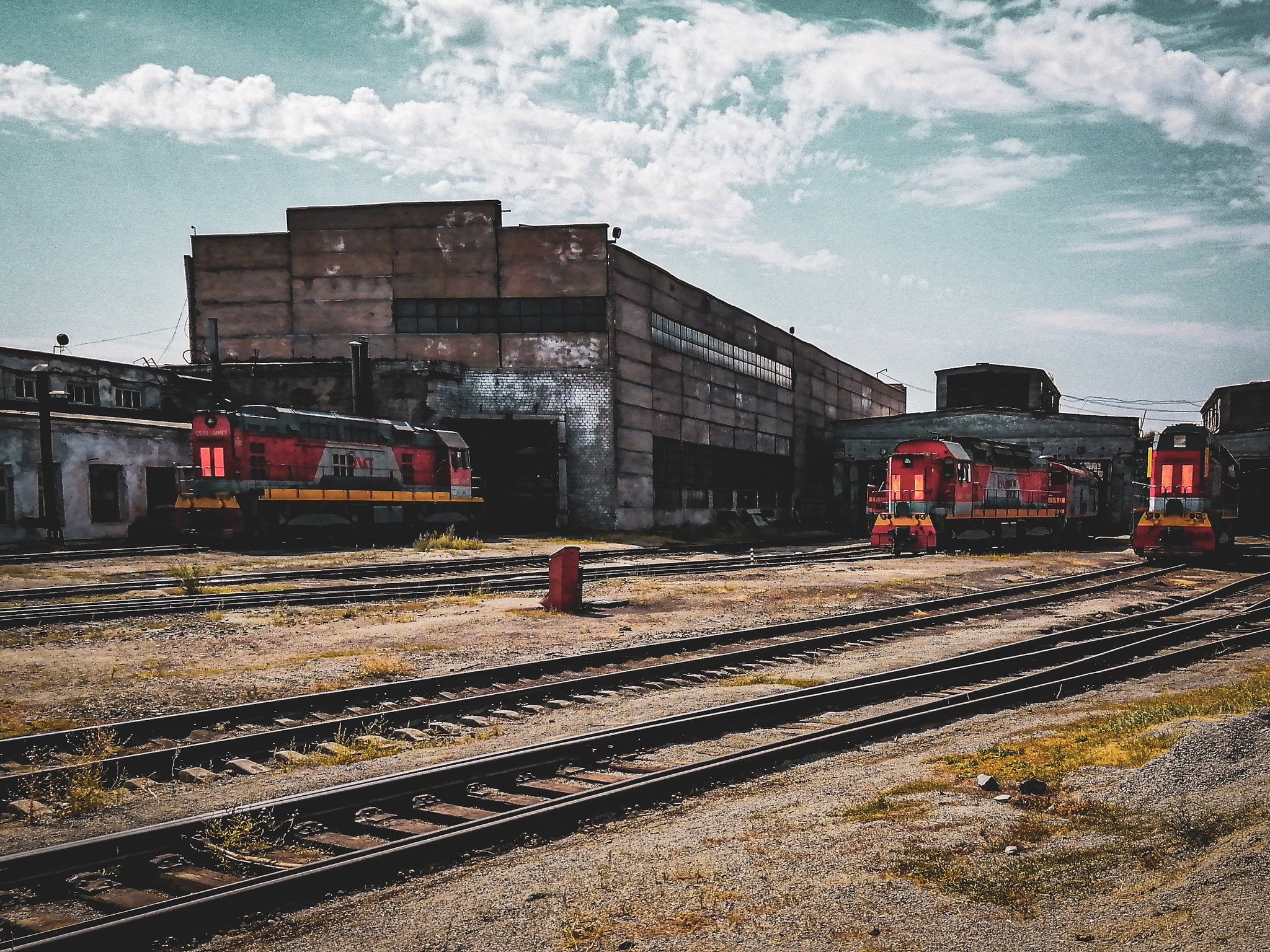 locomotive depot - My, Locomotive, Mobile photography