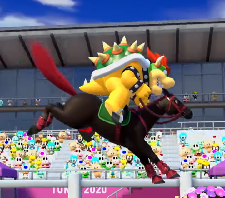 Mario&Sonic Olympics 2020 - Supersatanson, Bowser, Bowsette, Super crown, Games, Art, Longpost