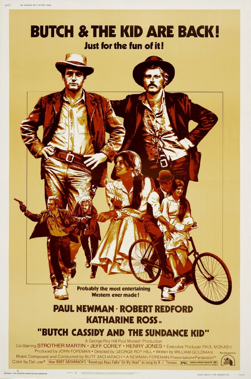 Butch Cassidy and the Sundance Kid, 1969 - Моё, Драма, Вестерн, Биография, Фильмы, Пол Ньюман, Длиннопост