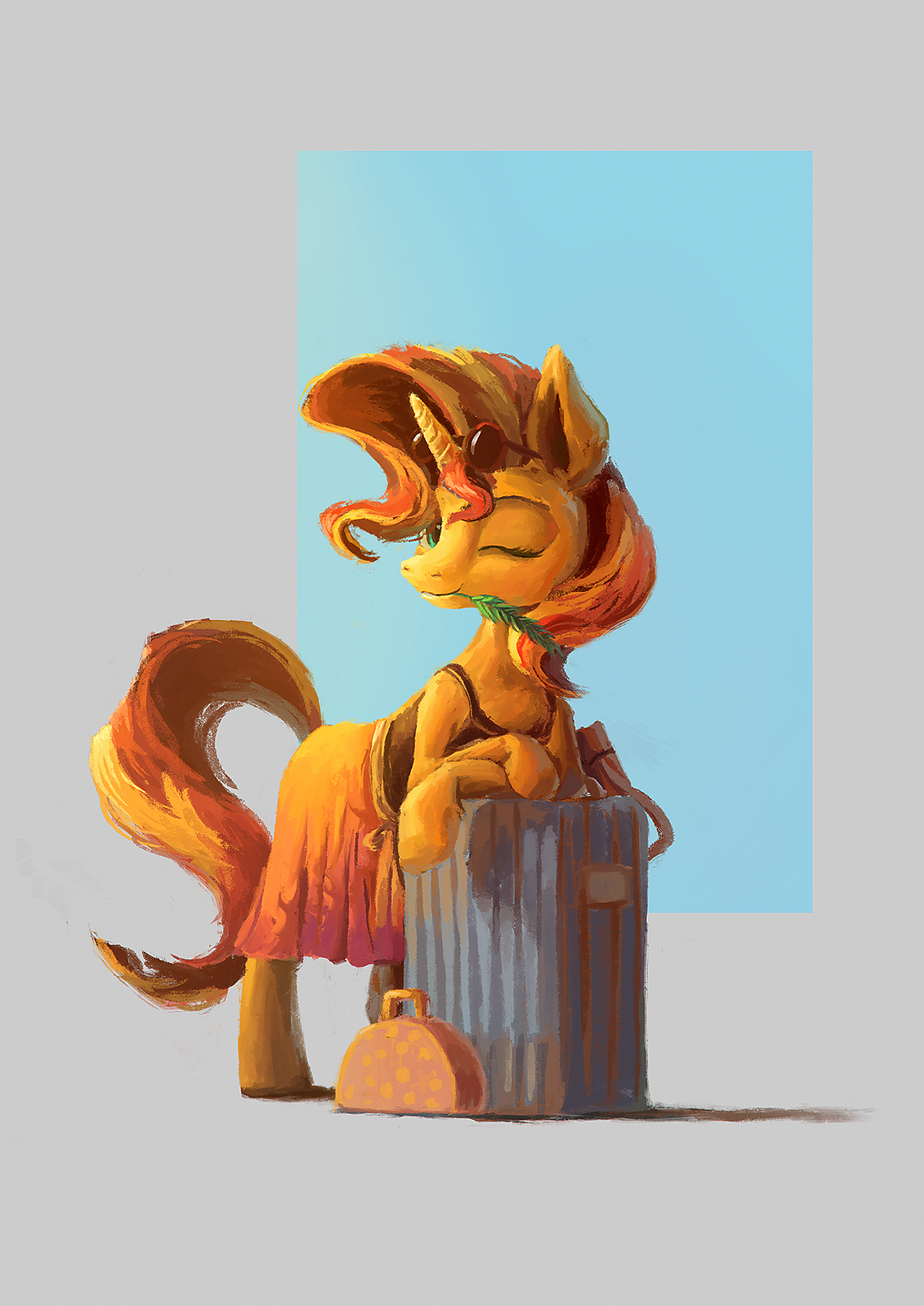 Traveller - My Little Pony, PonyArt, Sunset Shimmer, Plainoasis