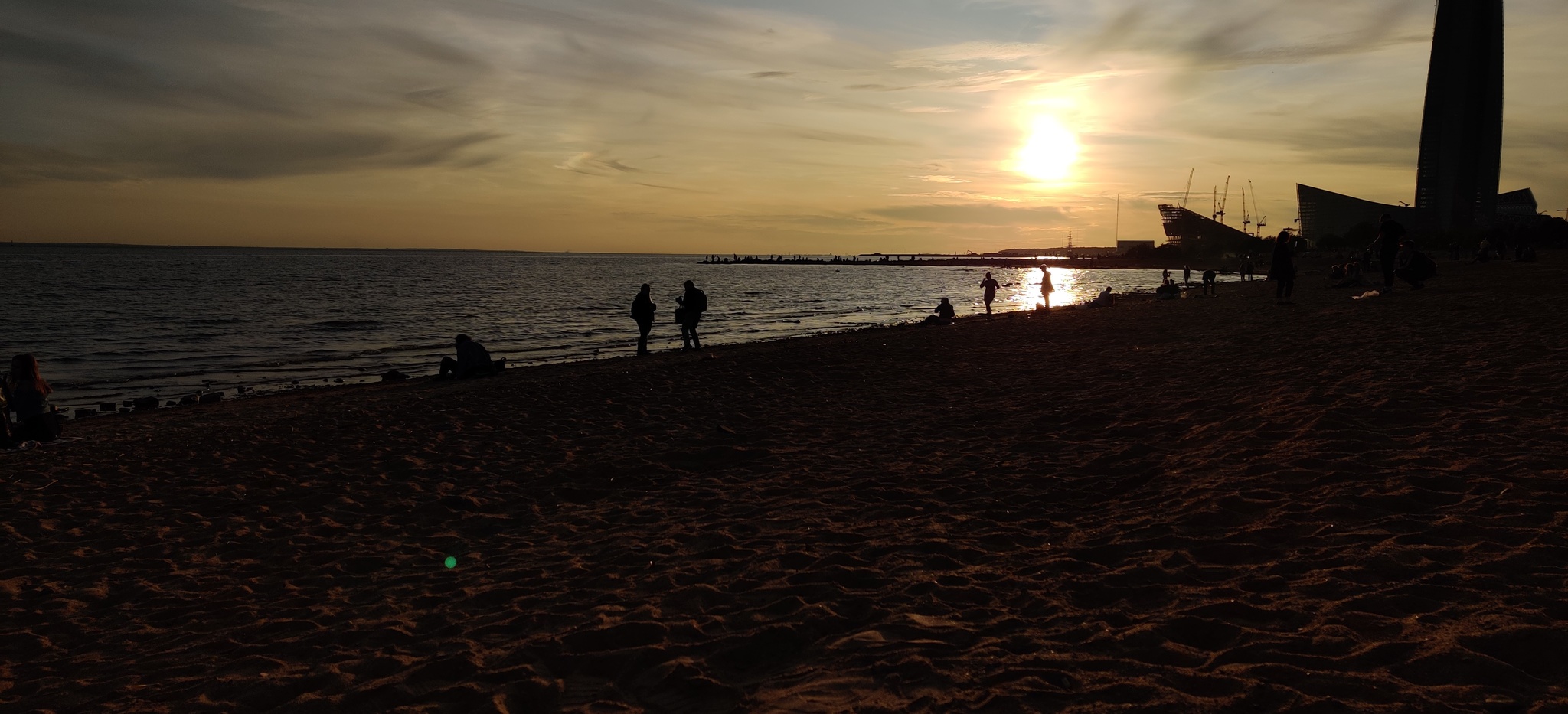 The Gulf of Finland - My, Saint Petersburg, The Gulf of Finland, Lakhta Center, Longpost