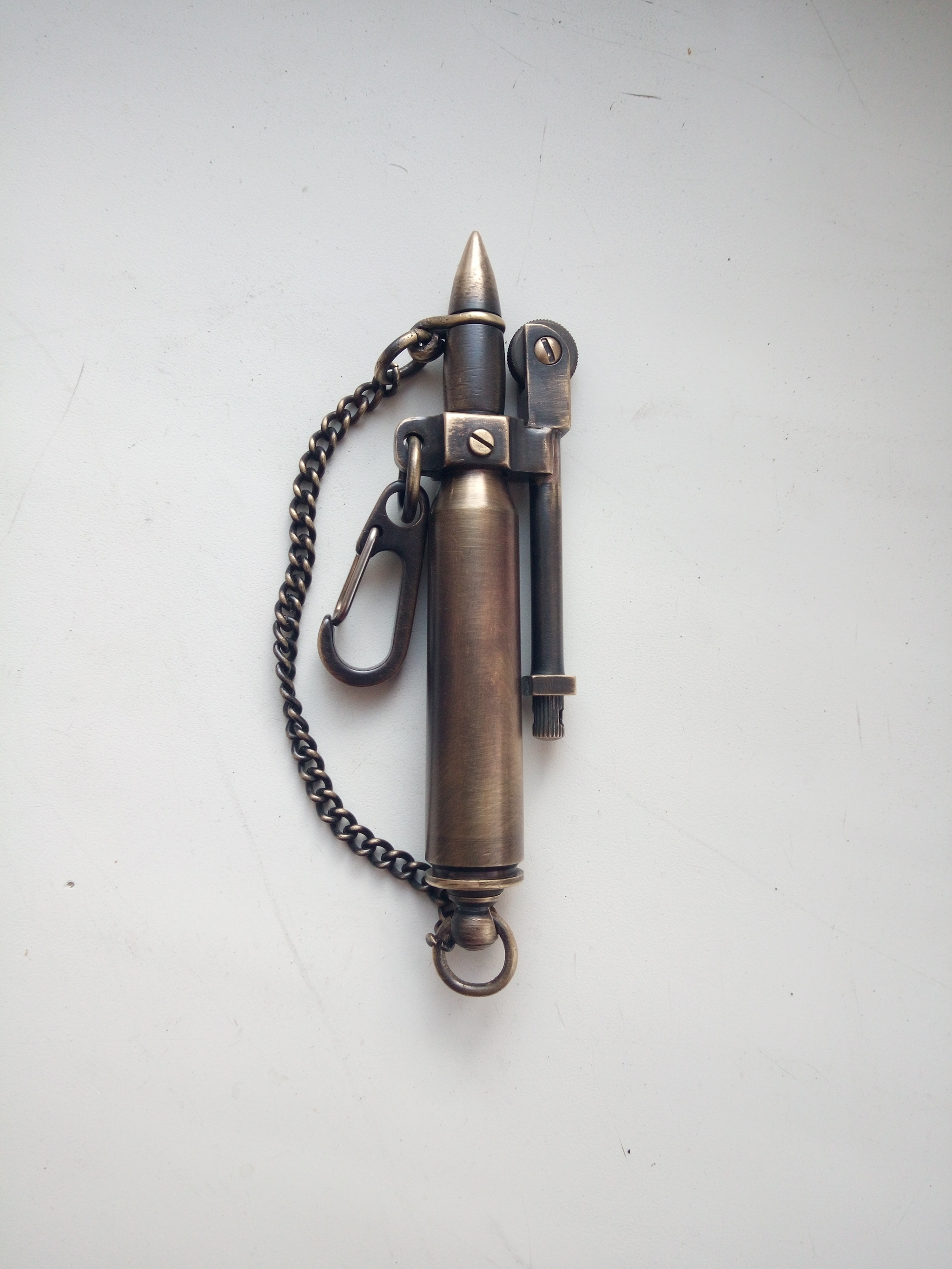 Cartridge lighter - My, Lighter, Gas lighter, Bullet, Needlework without process, Longpost