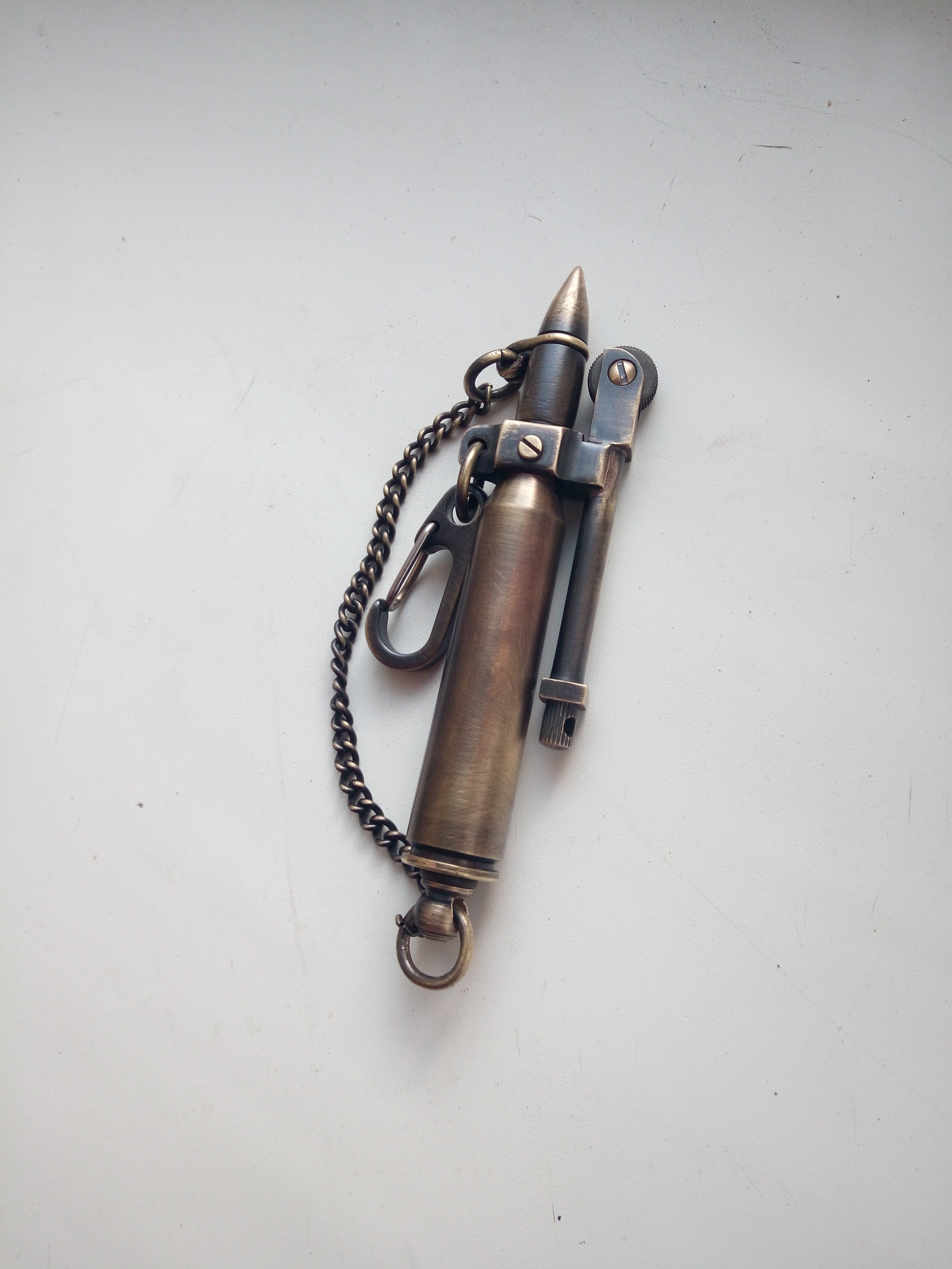 Cartridge lighter - My, Lighter, Gas lighter, Bullet, Needlework without process, Longpost