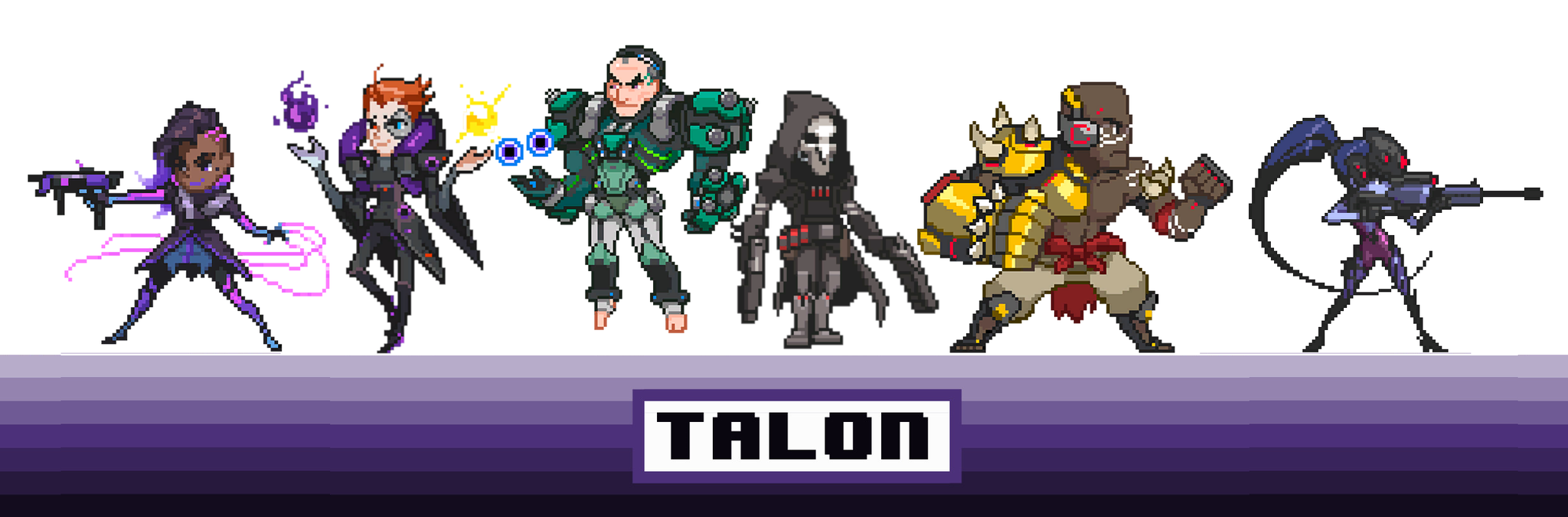 Pixel Talon - My, Overwatch, Talon, Pixels, Pixel