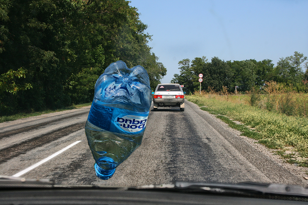 Pigs on the roads. - My, Car, Road, Windshield