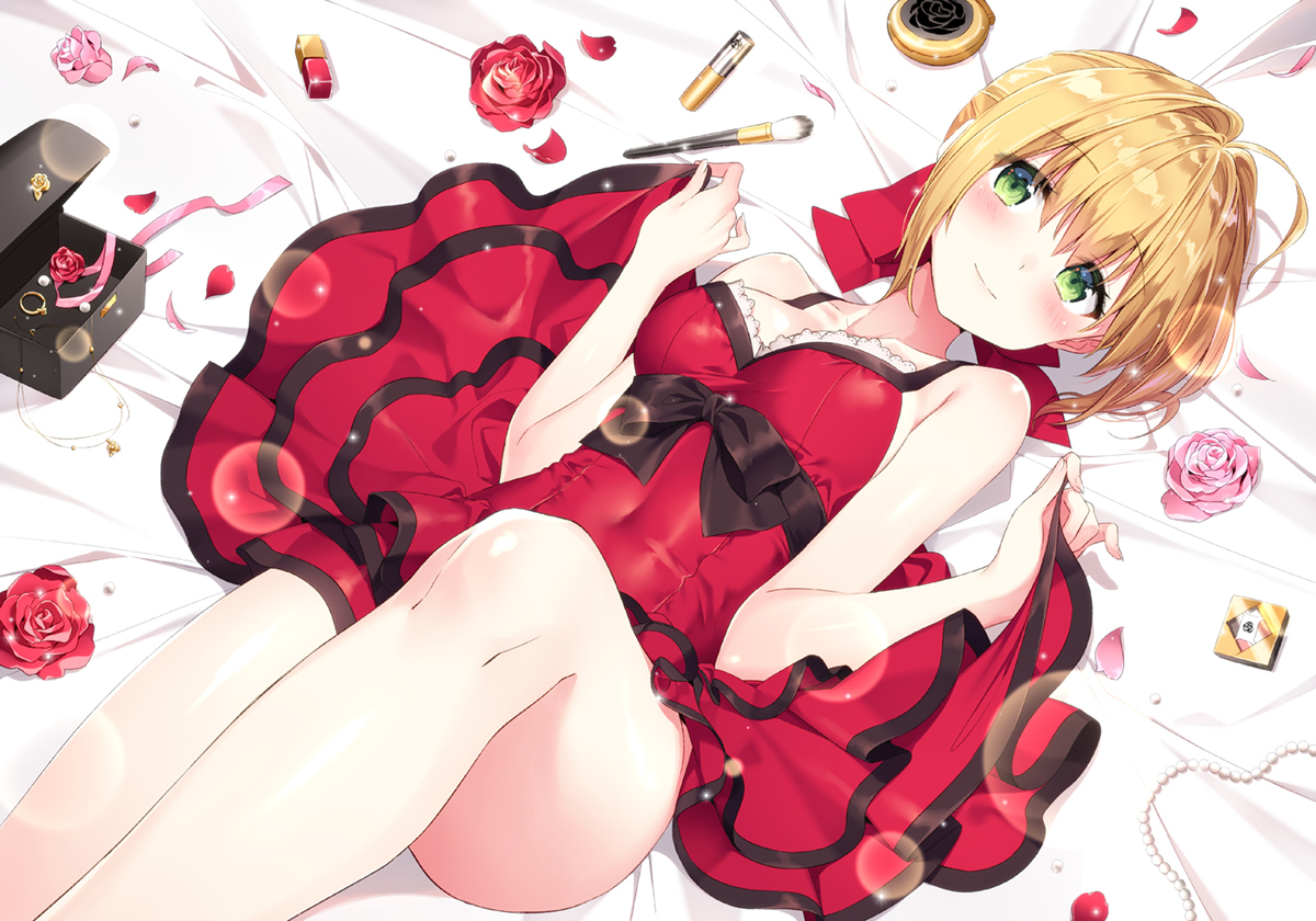 Nero Claudius (Bride) by Kinoto - Anime, Art, Anime art, Fate, Fate grand order, Nero claudius, Saber bride, Caster