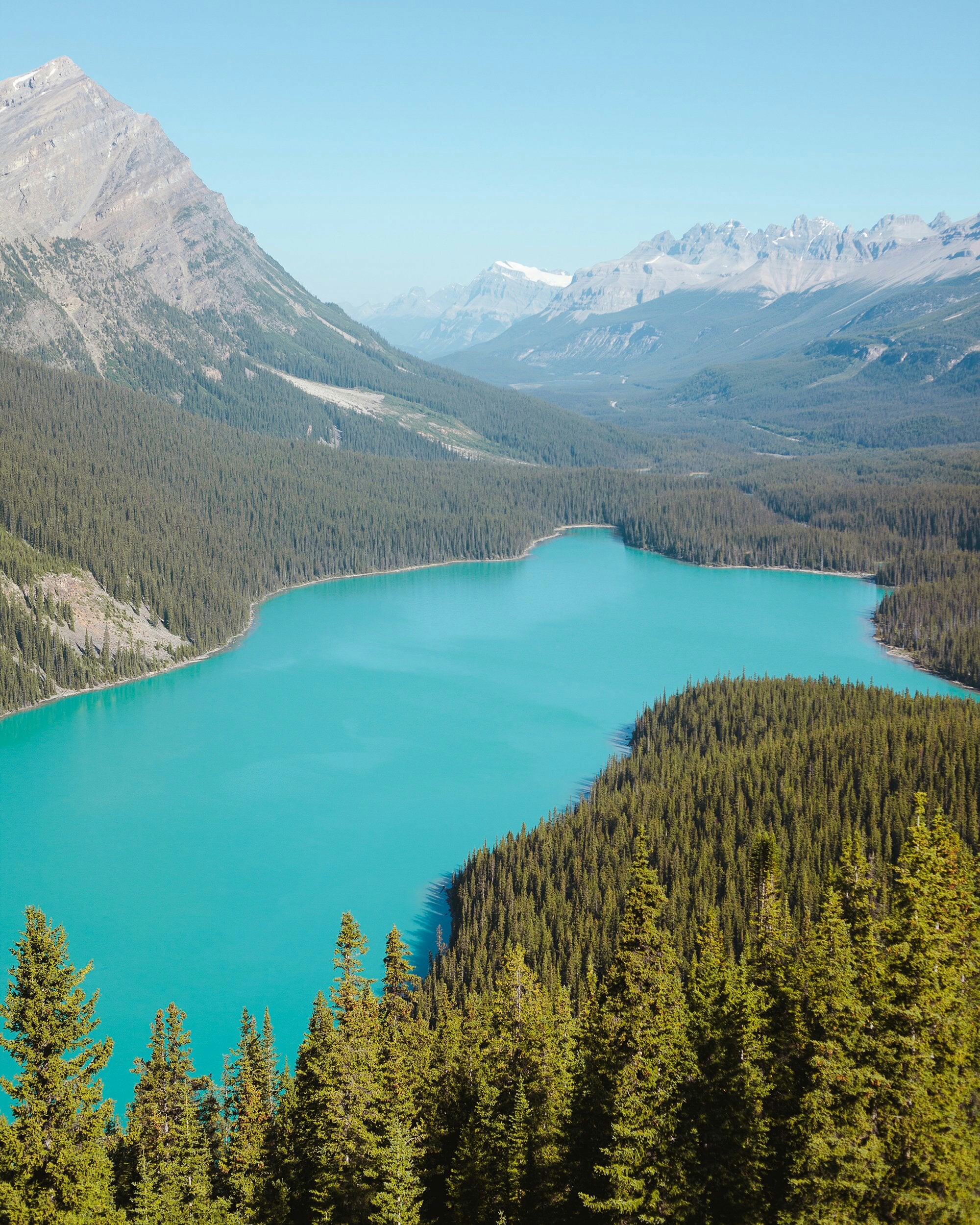 Turquoise Lake in Banff National Park in Canada - Canada, banff, , Landscape