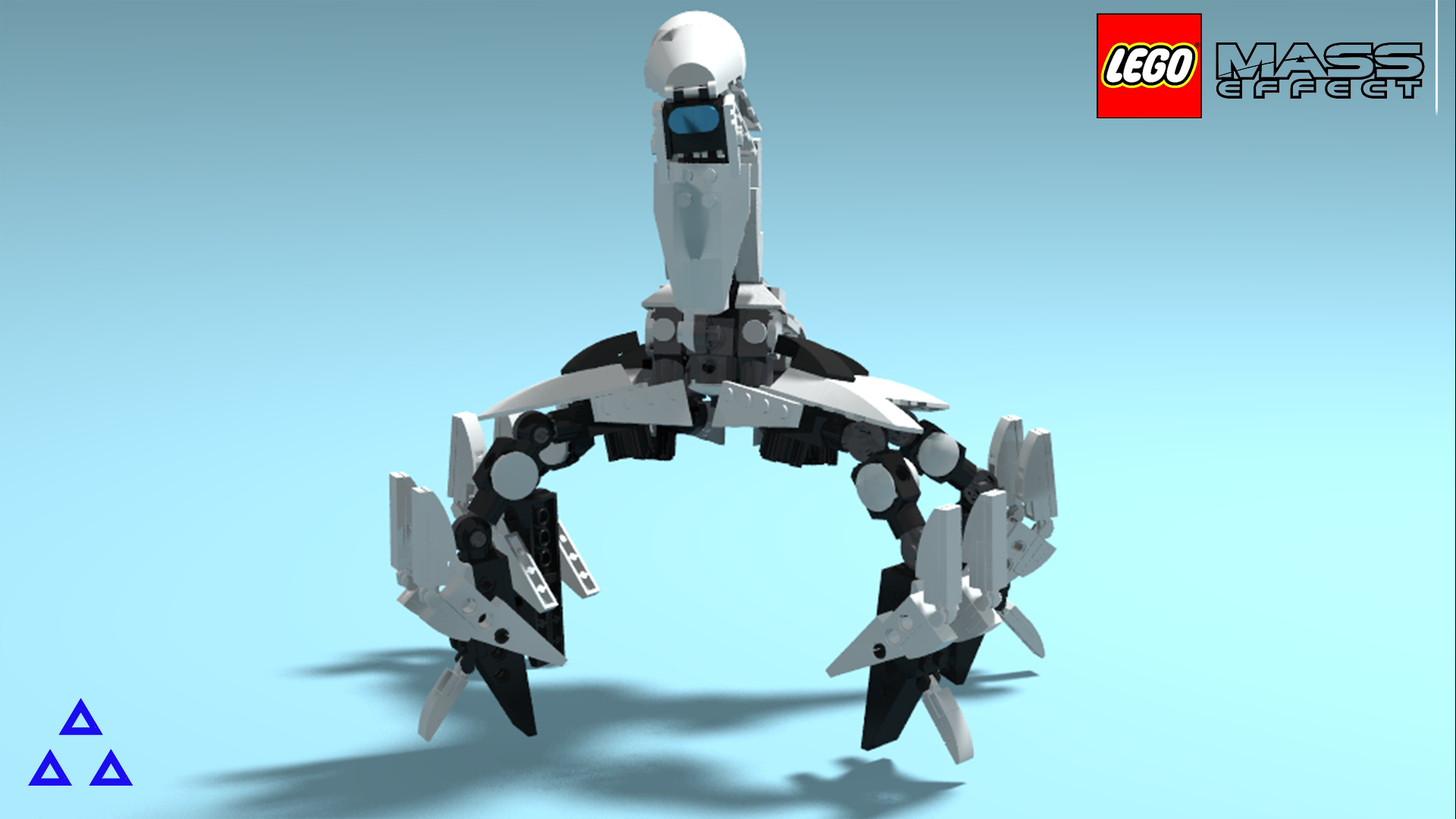 Lego Mass Effect Mako vs Geth Colossus (+architect) - My, Lego, Mass effect, Games, Tanks, Robot, Constructor, LEGO digital designer, Longpost