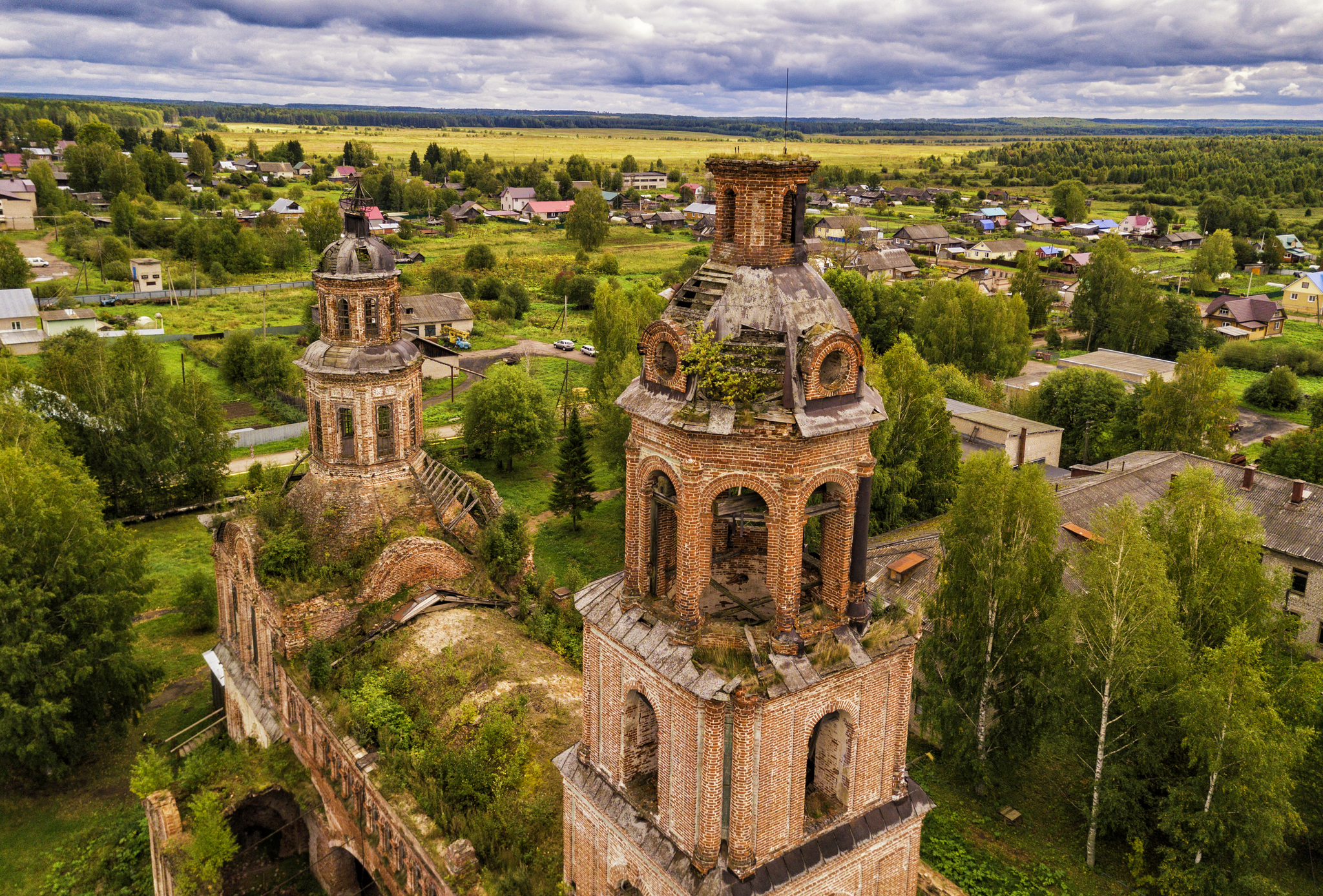 Церковь Ильи Пророка, конец XVII века - Моё, Кировская область, Слободской, Заброшенное, Красота, Церковь