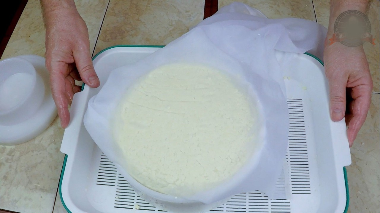 Cheese Soviet - My, Cheese making, Recipe, Video recipe, With grandfather at lunch, Video, Longpost, Cooking