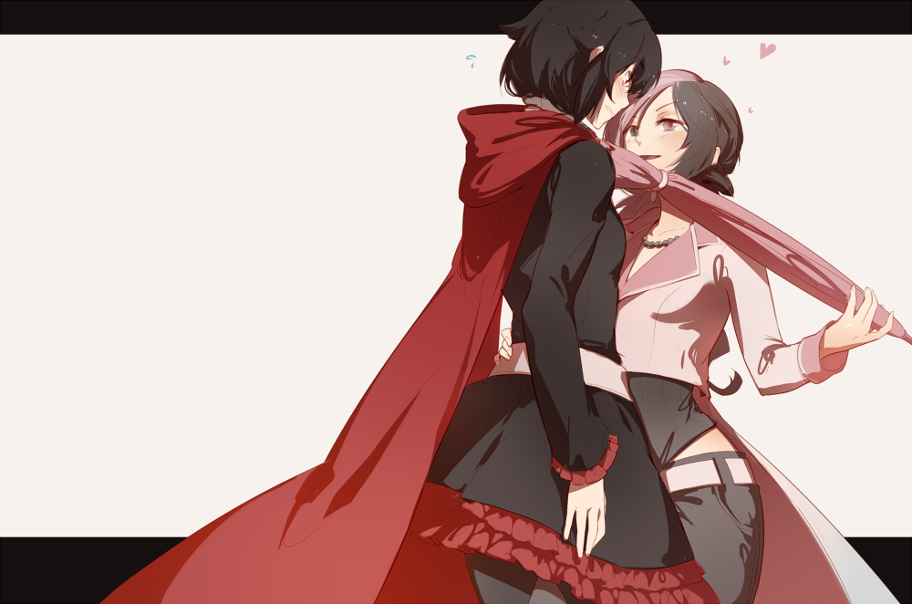 Ruby Rose & Neo Politan - RWBY, Anime Art, Не аниме, Сериалы, Ruby Rose, Neopolitan, 3fourdraws