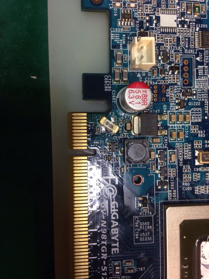 Detailed repair of an old video card 9800GT - My, Repair of equipment, Video card, , Old iron, Diagnostics, How to find a short circuit, Longpost, Short circuit