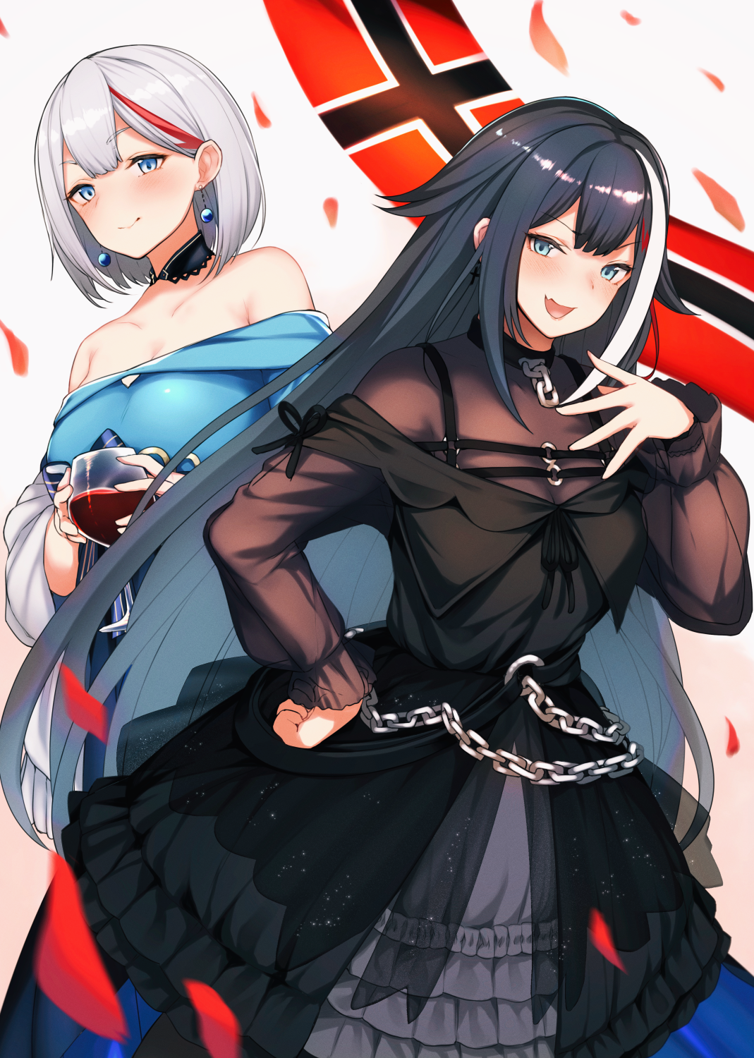 Admiral Graf Spee & Deutschland - Azur lane, Admiral graf spee, , Anime art, Anime, Art, Rammstein Deutschland