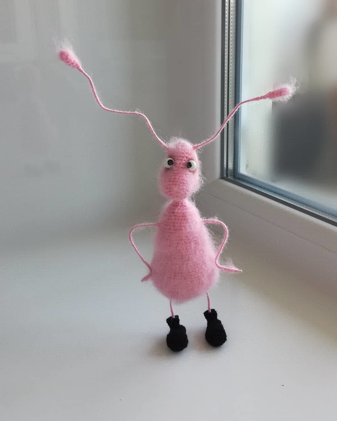 Knitted cockroach - Longpost, Knitted toys, Needlework, Needlework without process, With your own hands, Amigurumi, Knitting, My