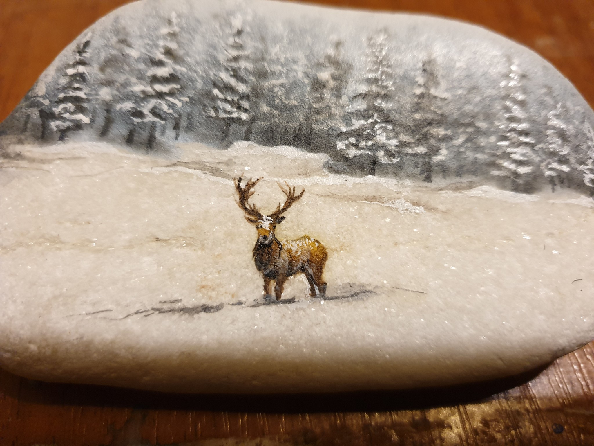 Failure and fury - My, Needlework with process, Painting, Landscape, Deer, Inspiration, Failure, Anger, Video, Longpost, Airbrushing, Deer