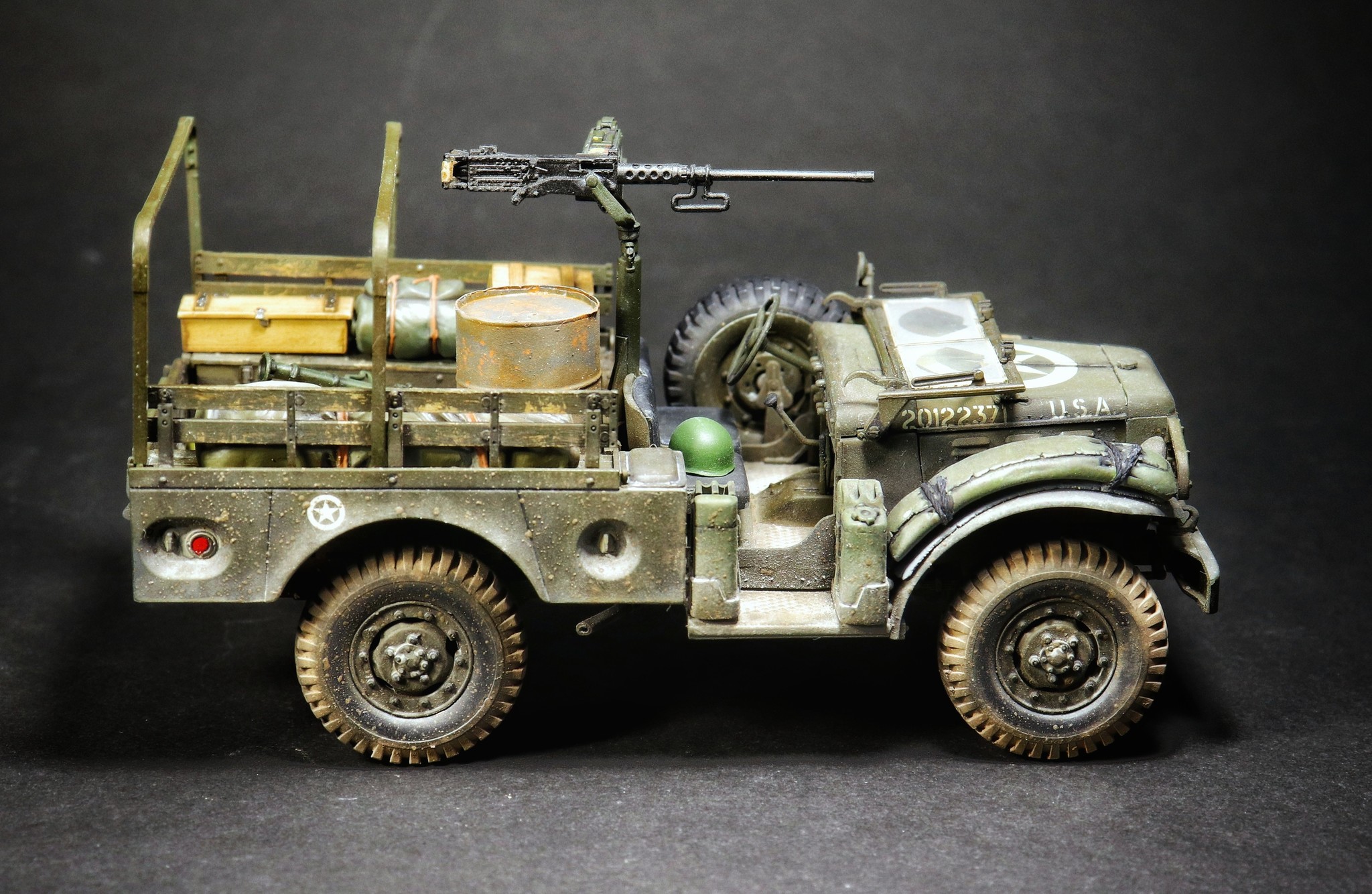 Dodge WC-51 - My, Scale model, , The Second World War, Modeling, Models, Longpost, Dodge