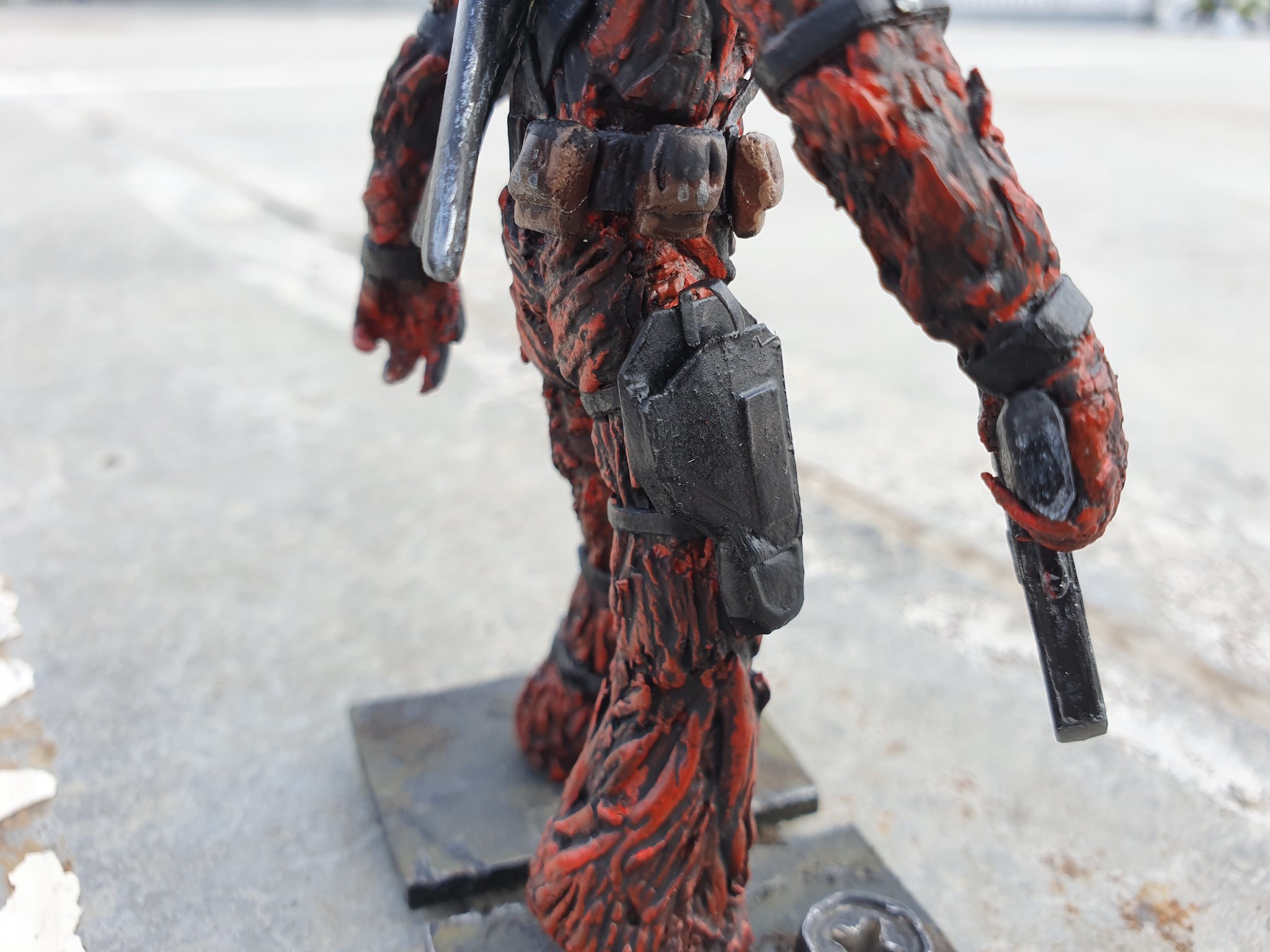 Non-traditional Groot do it yourself. Humorous story with pictures. 4 part. Final. - My, Groot, Guardians of the Galaxy Vol. 2, Deadpool, Polymer clay, With your own hands, Longpost