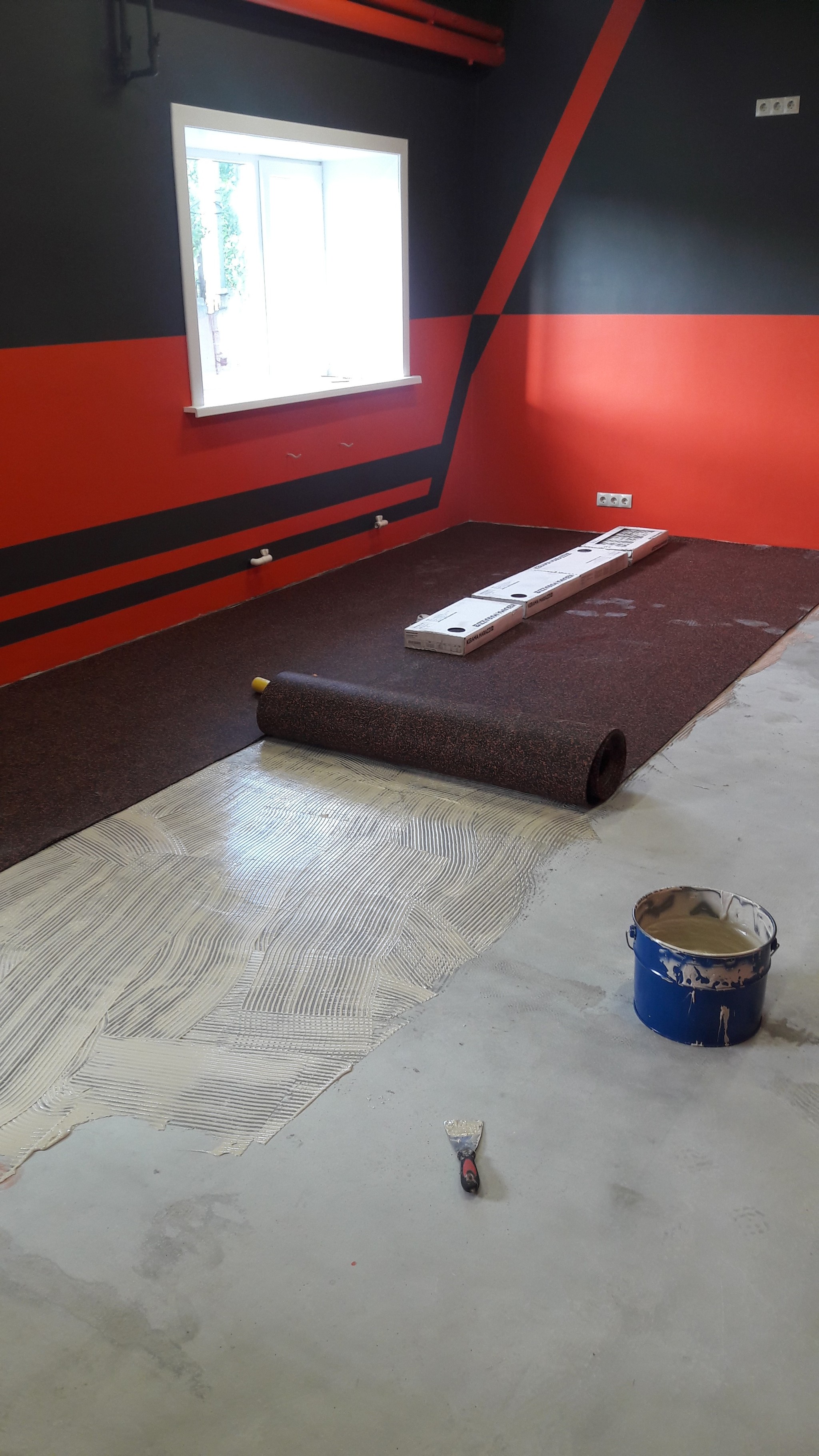 Gym renovation. How it was... - My, Repair, Gym, Video, Longpost