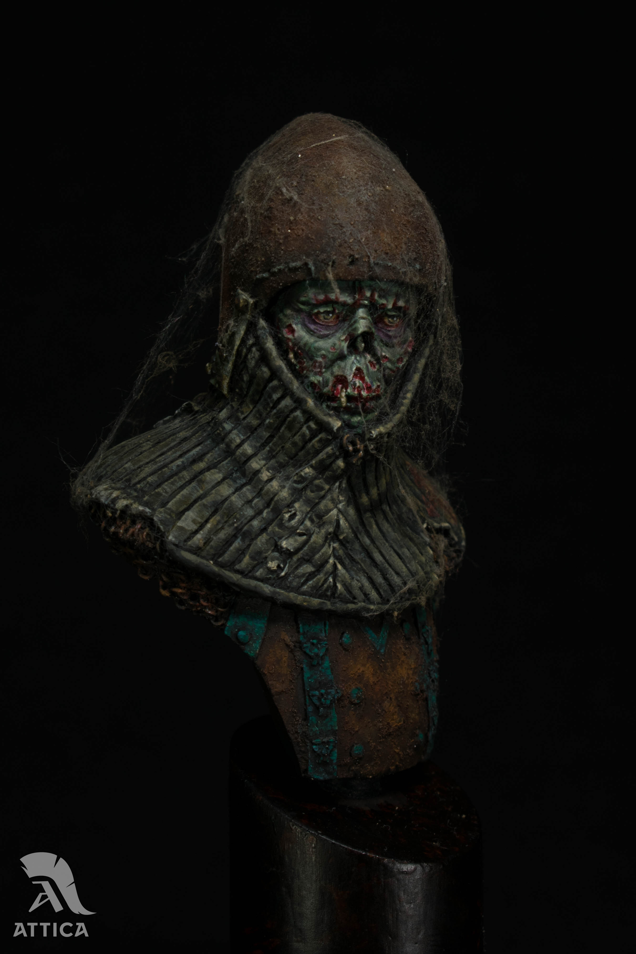 Lord of the Flies - My, Painting miniatures, Bust, Zombie, Knight, Longpost