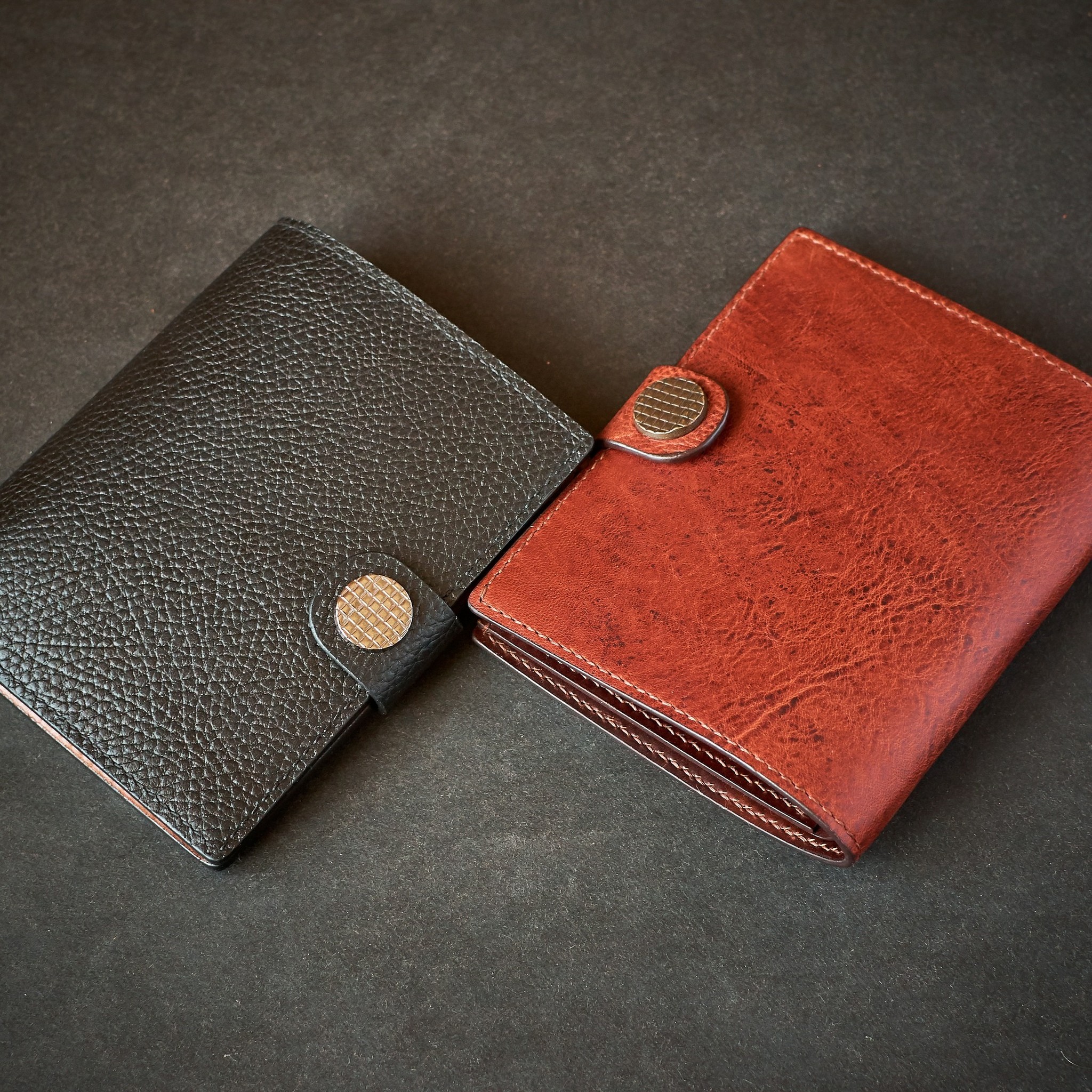 Two twins, but from different dads) - My, Purse, Wallet, Leather wallet, Natural leather, Handmade, Longpost