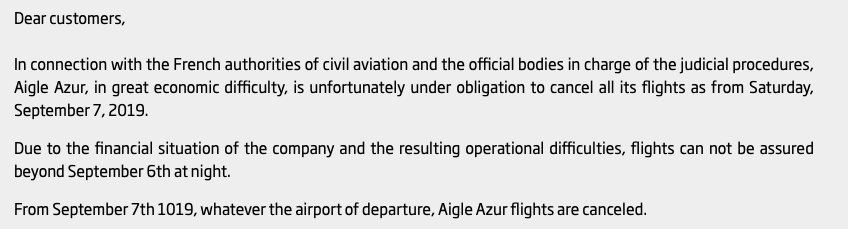 French major carrier Aigle Azur has stopped all flights. He had the cheapest tickets to and from Russia - My, Paris, France, Low-cost airline, Travel planning