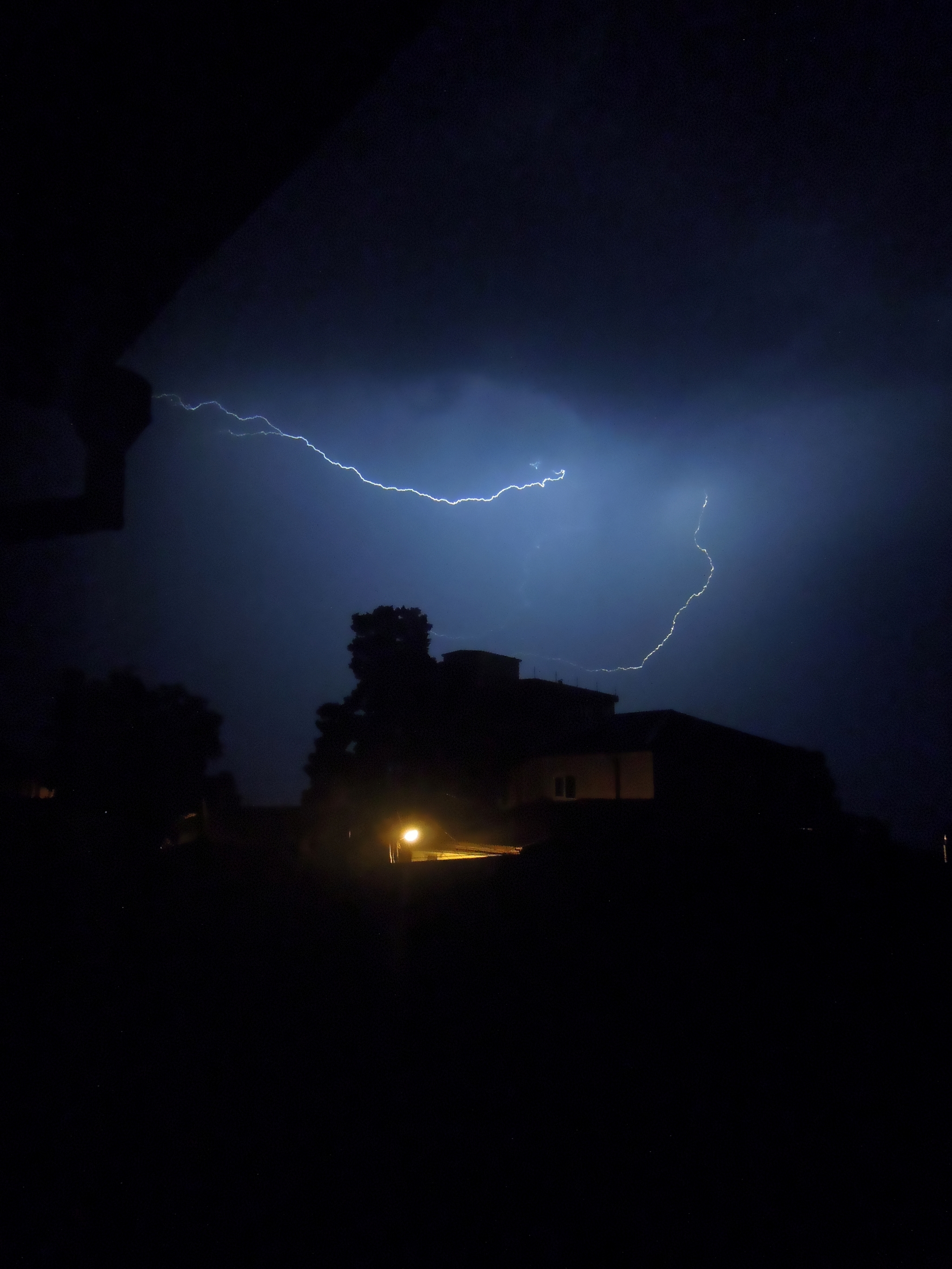 Caught lightning. - My, Night, Lightning, The photo, Dream, Longpost