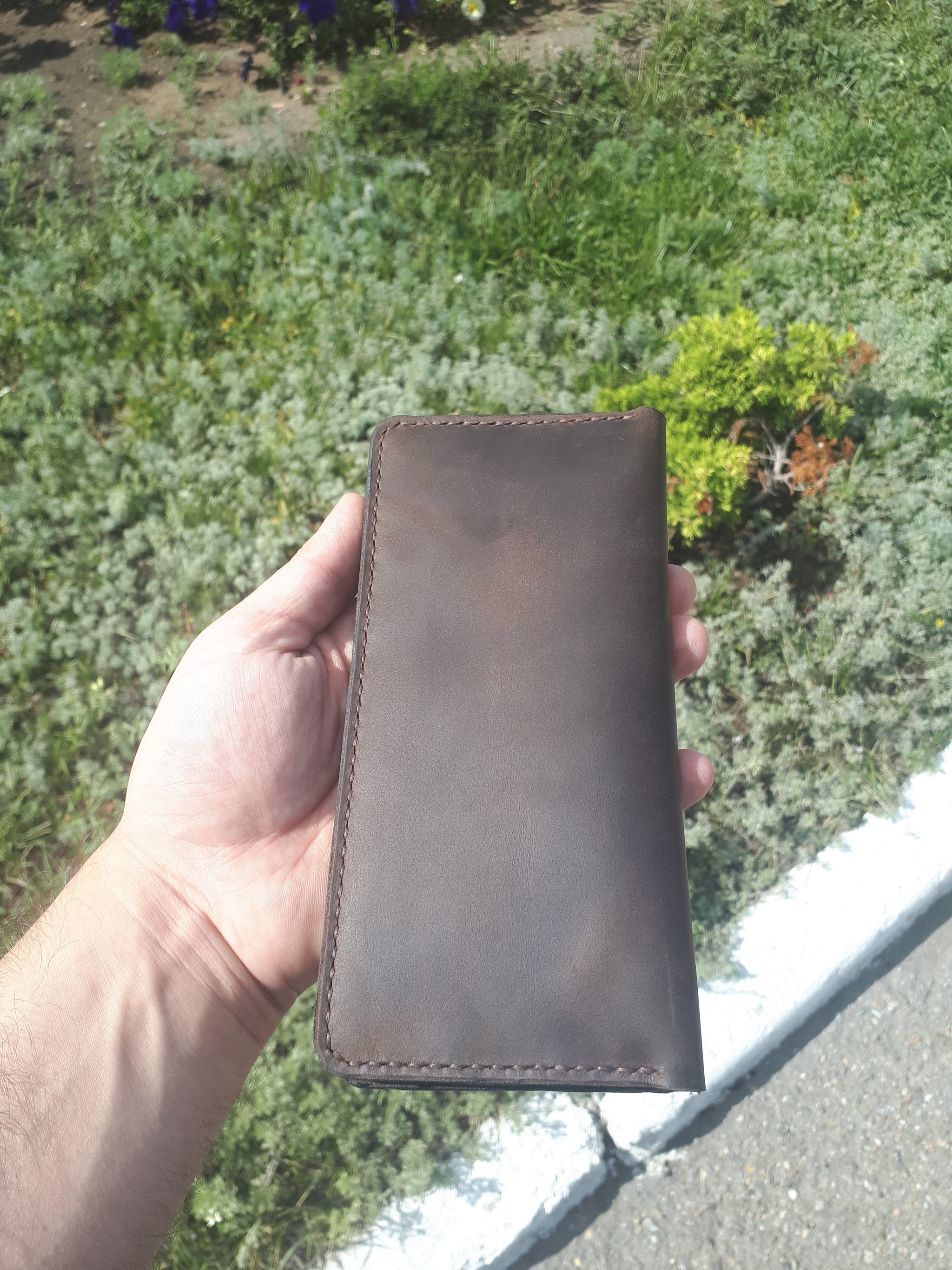 currency exchange - My, Purse, Natural leather, Handmade, With your own hands, Leather products, Leather, Longpost