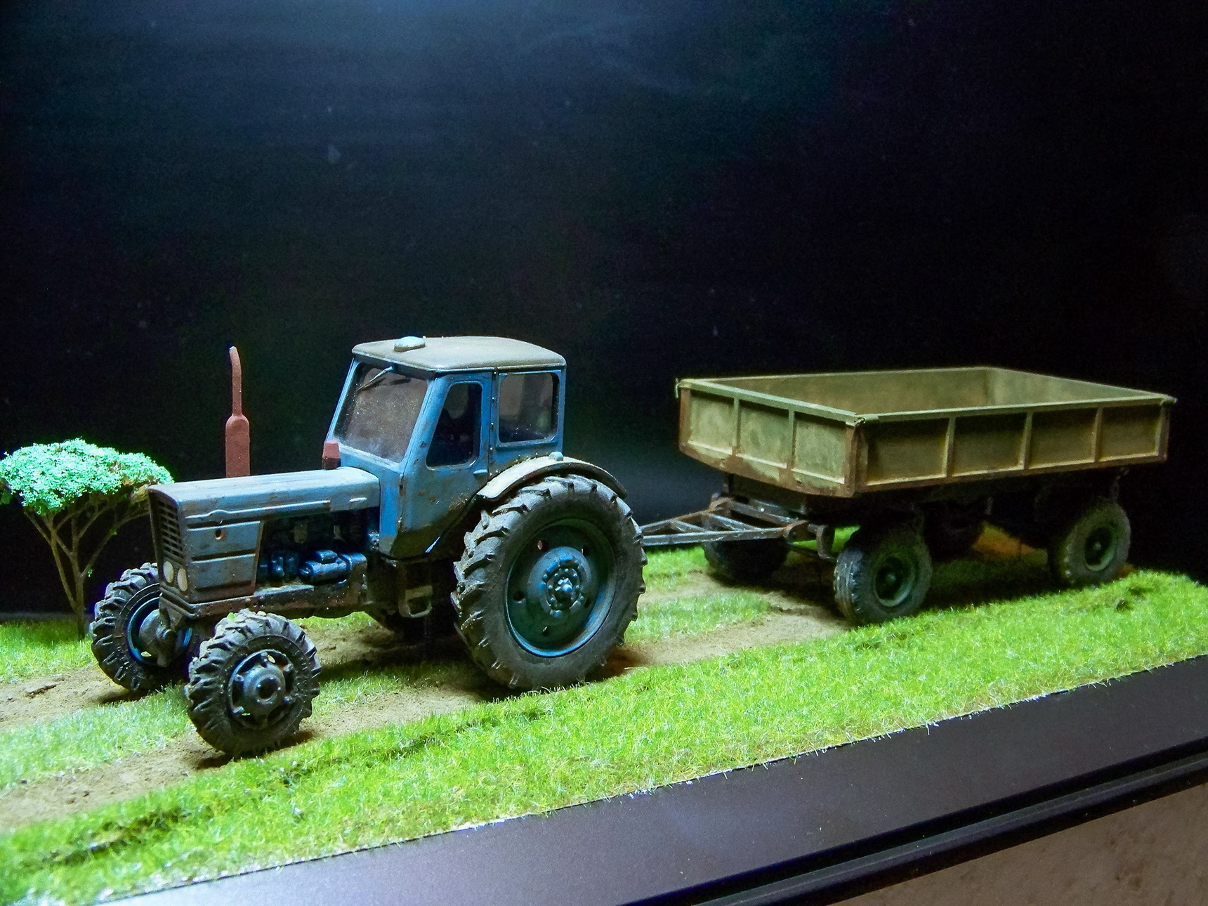 MTZ-52 Belarus - My, Tractor, MTZ, Diorama, Agricultural machinery, Longpost