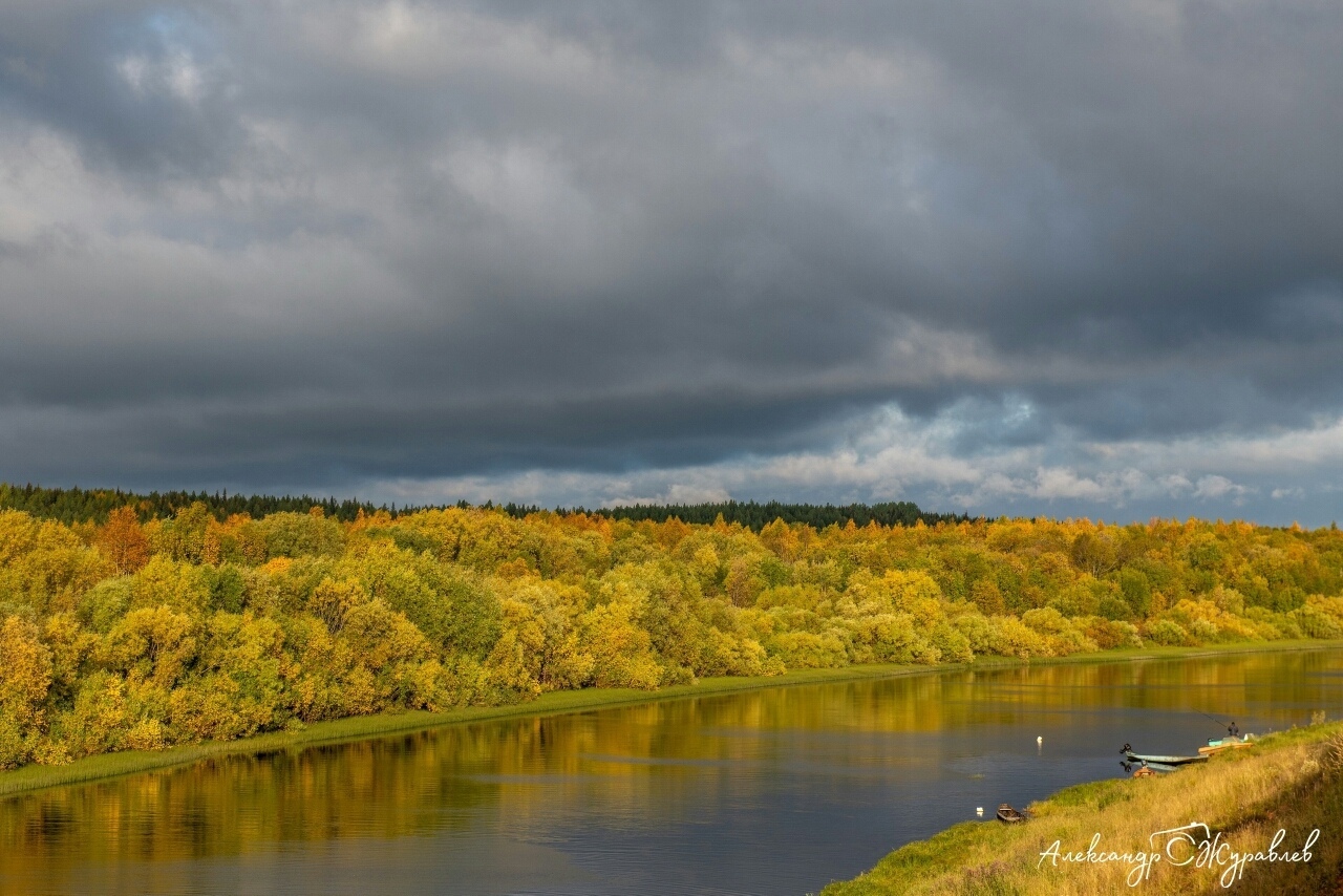 Village Kimzha - Nature, River, The photo, Longpost, Arkhangelsk region