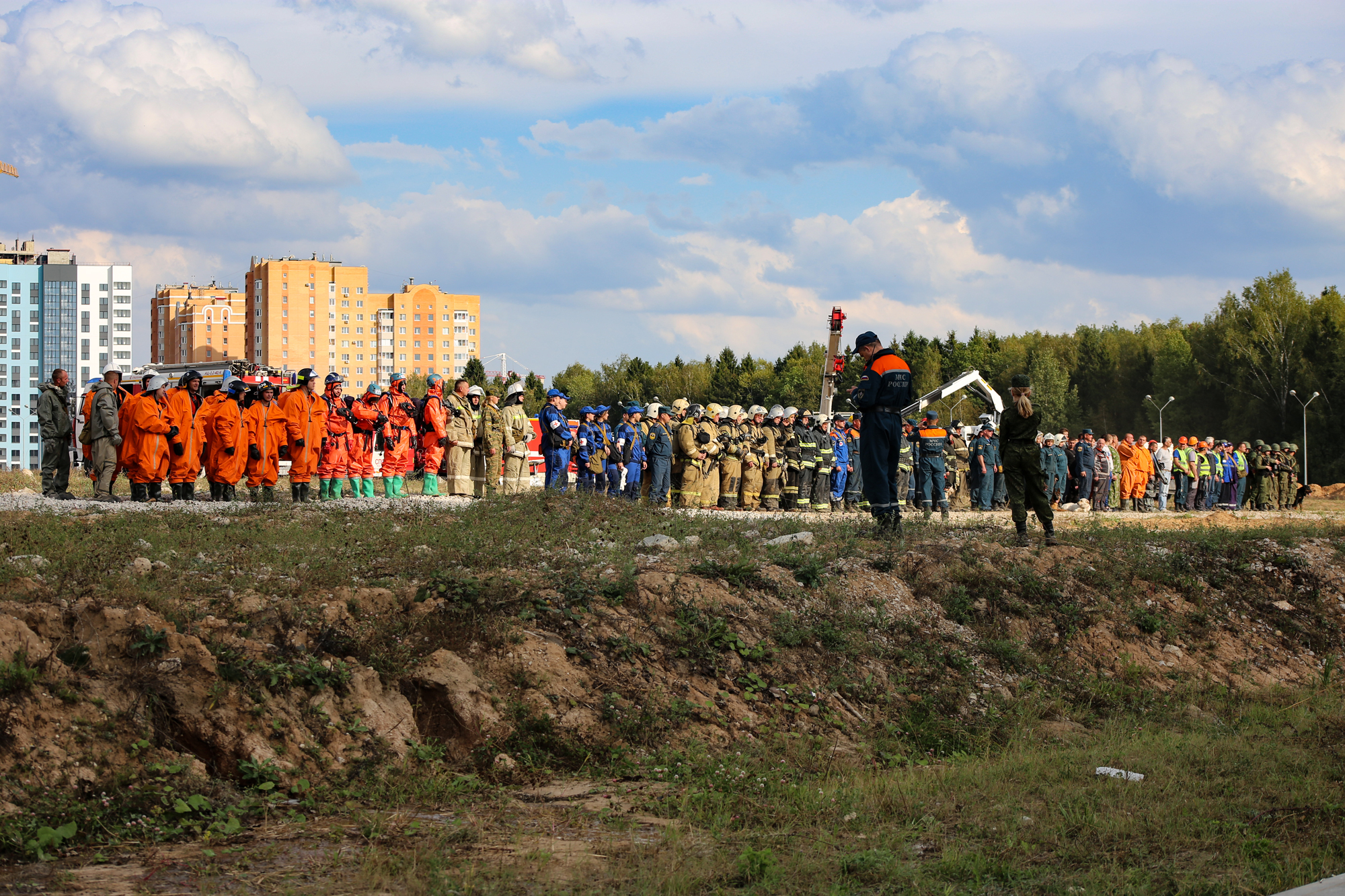 Preparation for civil defense exercises (photo report) - My, Teachings, Ministry of Emergency Situations, Aviation, IL-76, Firefighters, The photo, Reportage, Longpost