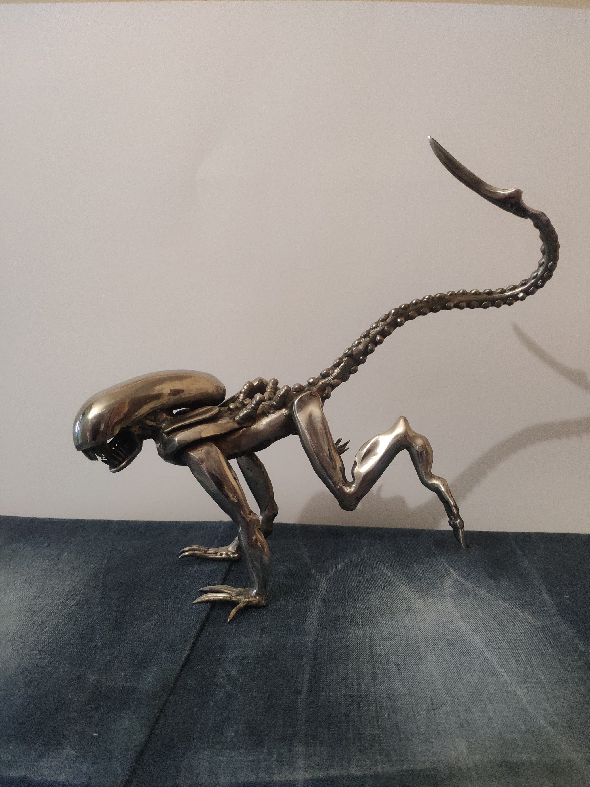 xenomorph runner - My, Handmade, With your own hands, Longpost, Needlework without process, Stranger, Xenomorph, Video