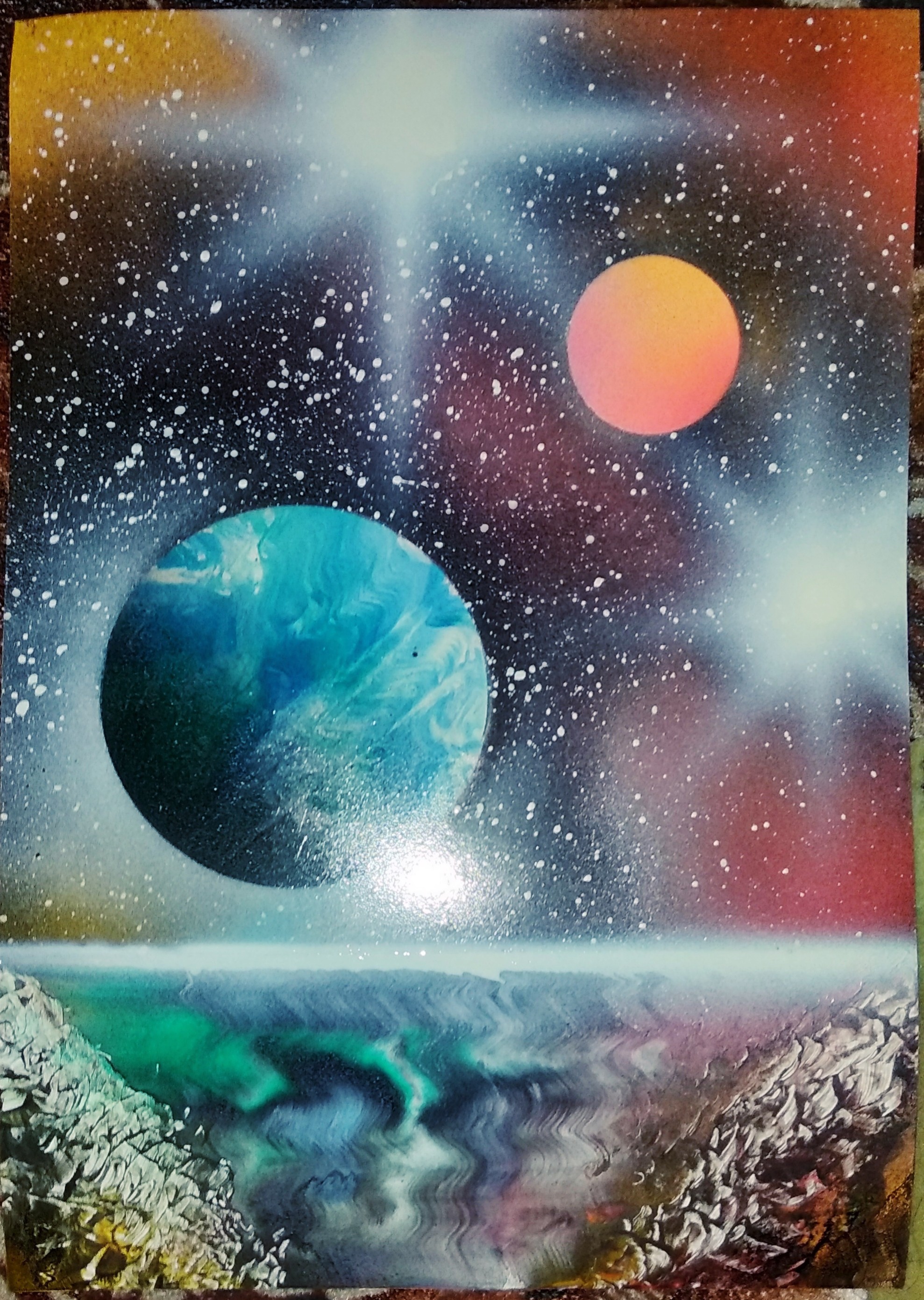 Saturday - My, Space, Spray Art, Drawing