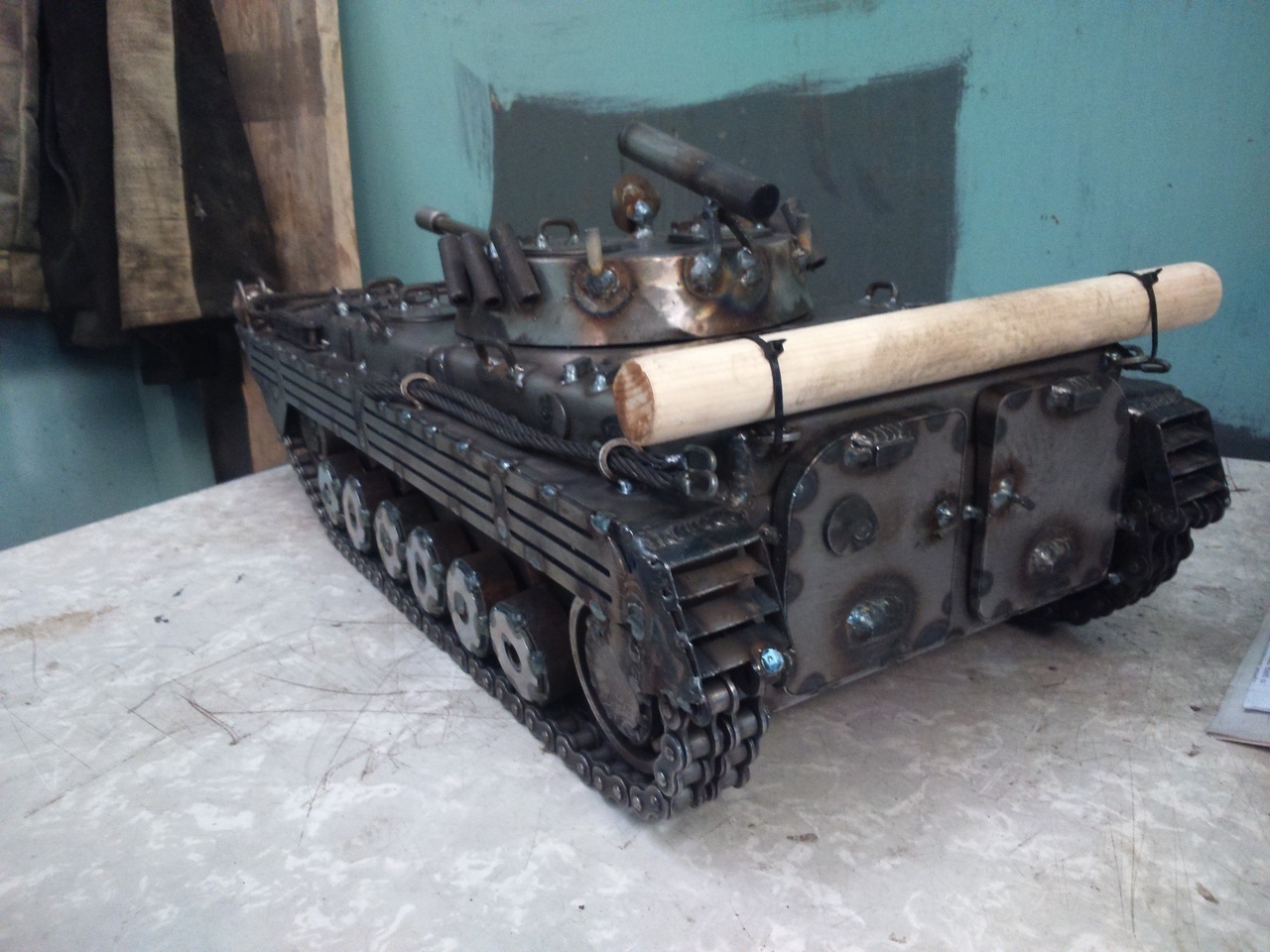 BMP from scrap metal - Bmp, Tanks, Modeling, Welding, Longpost, BMP-2