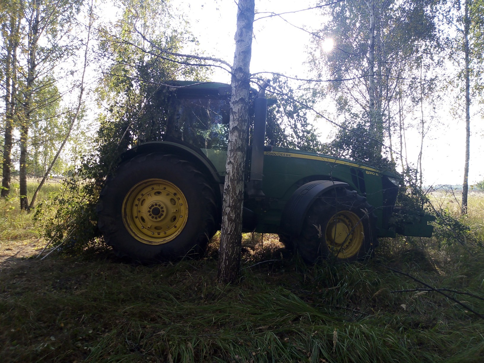 When the tractor broke down, but there was no guard, but! The machine operator served in the tank troops - Tractor driver, John Deere, Camouflage, Disguise, Longpost