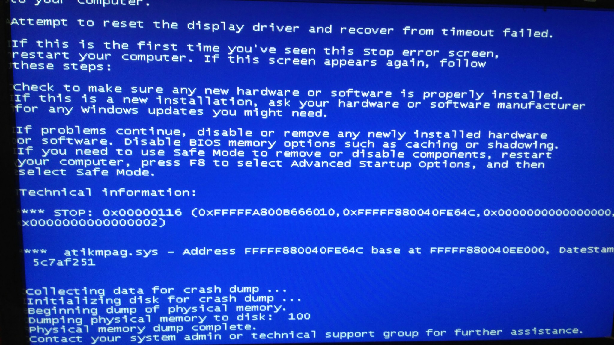 Help determine the cause of the blue. - My, Blue screen of death, Computer Repair, Longpost, No rating