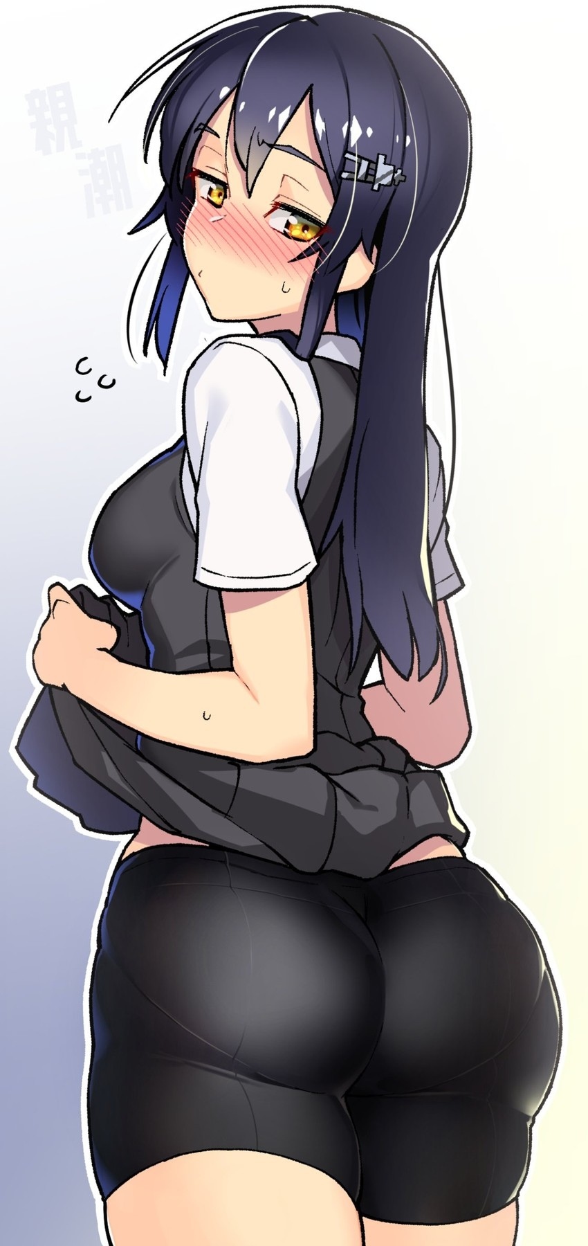 Oyashio - Kantai collection, Oyashio, Booty, Anime art, Anime, Art