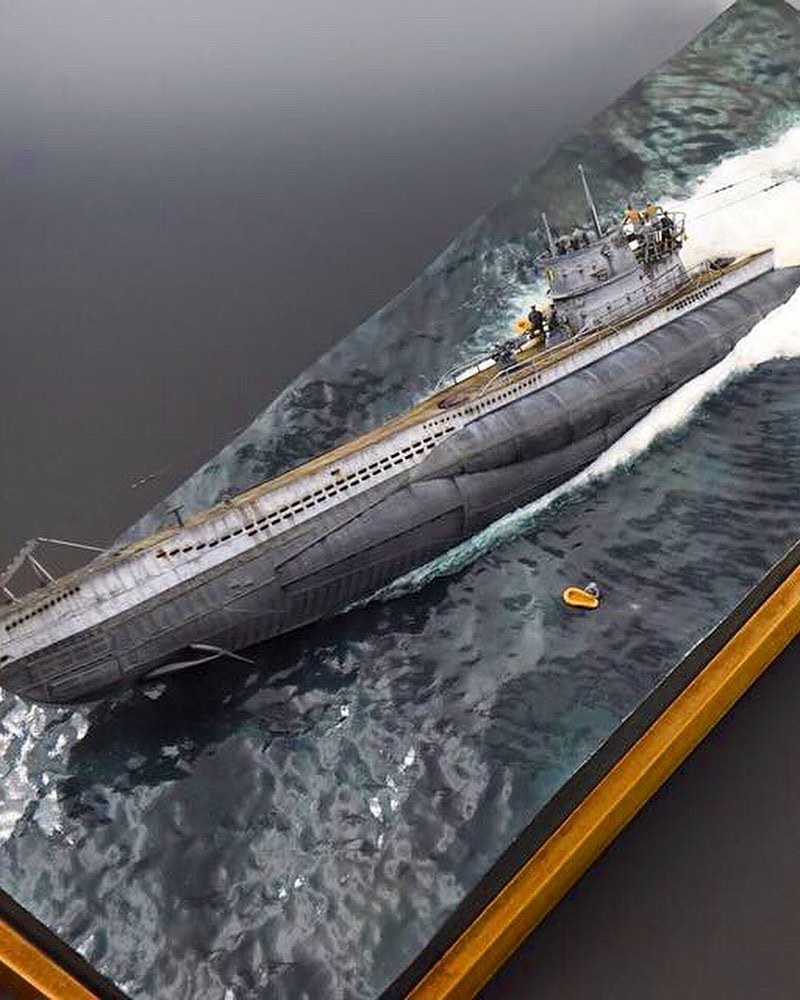 Diorama - Crash, Submarine, Diorama, Stand modeling, Longpost