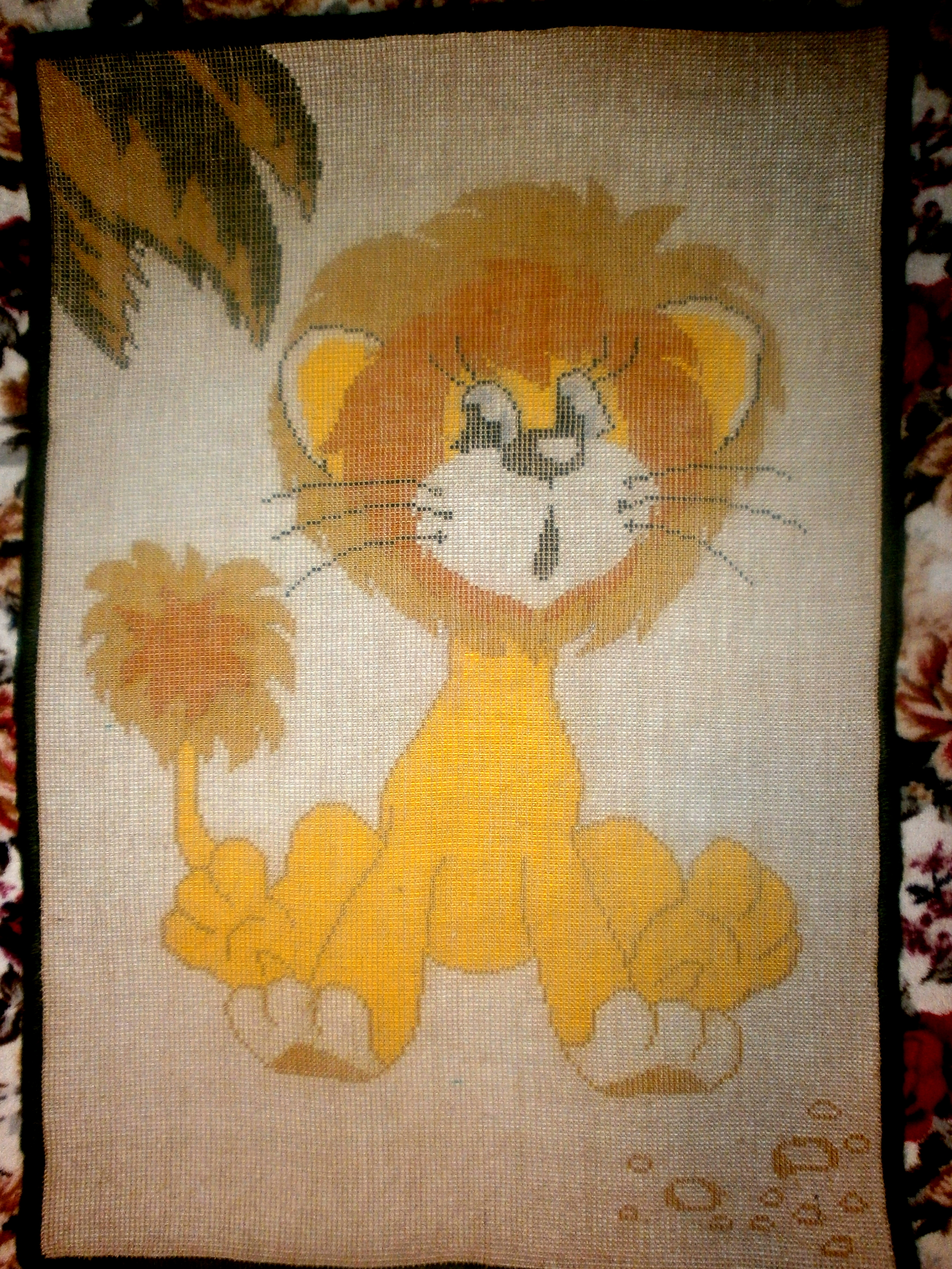 Rug No. 2 Lion cub (+ additions to No. 1 Oska) - My, Carpet, Handmade, Soviet cartoons, Longpost