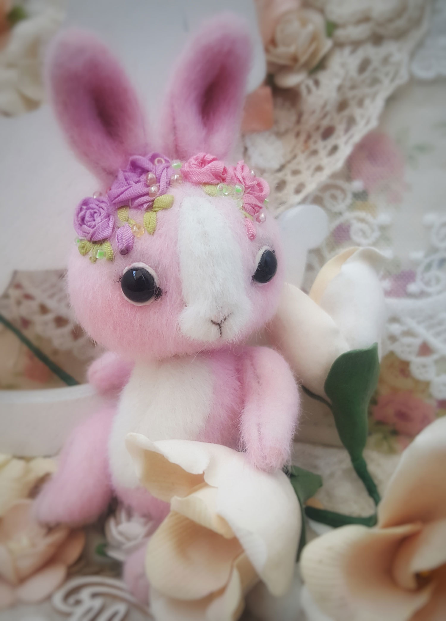 Miniature and cute teddy bunnies. - My, Teddy, Teddy's friends, Teddy hare, Miniature, Longpost, Needlework without process