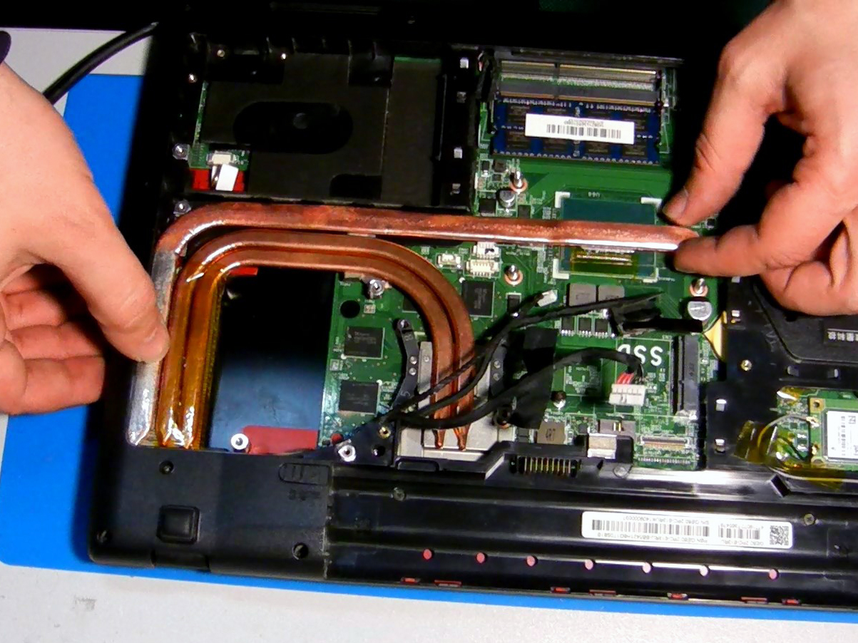 Профилактика с ремонтом системы охлаждения ноутбука