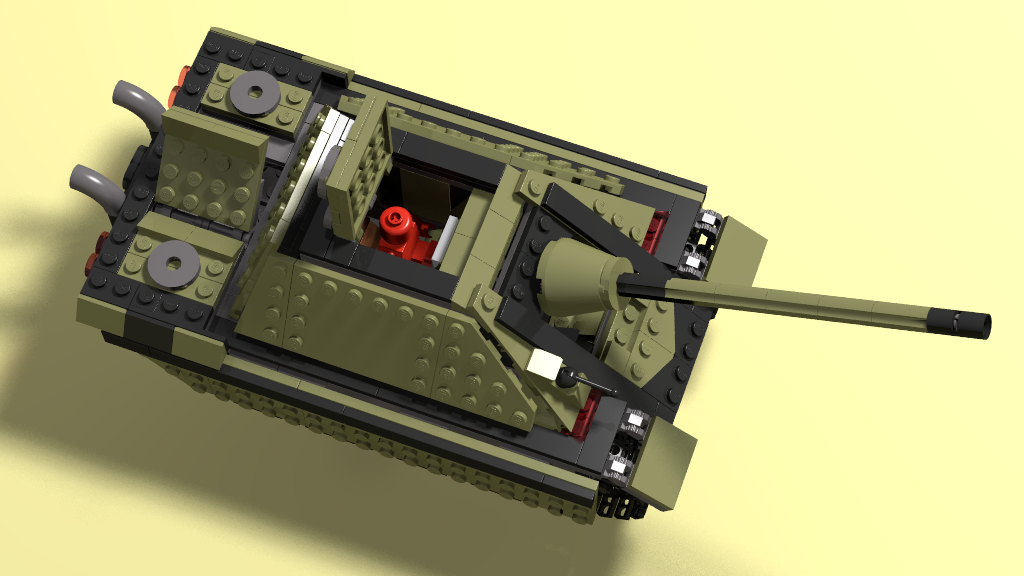 Лего Танк Ягдпантера (Lego jagdpanther) - Моё, LEGO, Танки, Вторая мировая война, Модели, Конструктор, Германия, Игрушки, Длиннопост