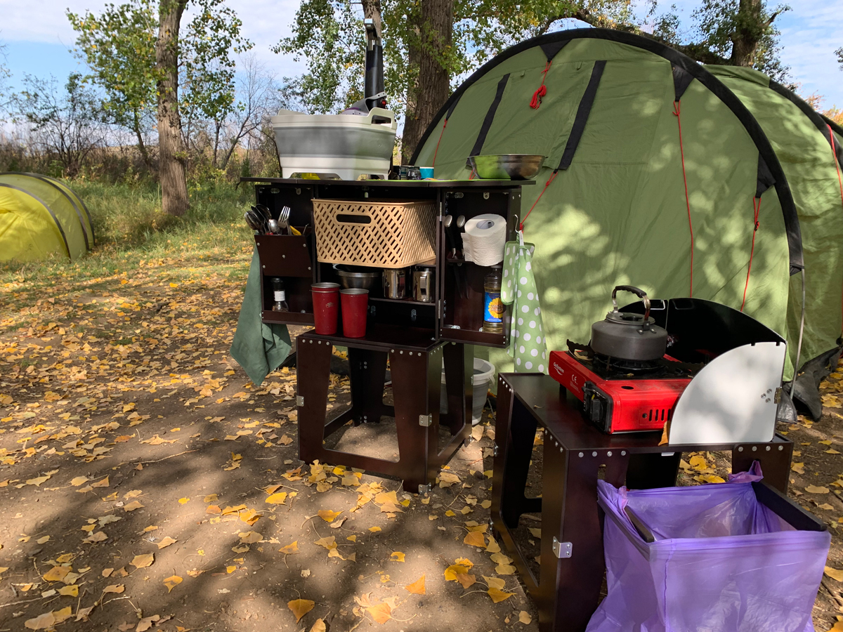 On a road trip with a fully functional camp kitchen. - My, Kitchen, Hike, Travels, Video, Longpost